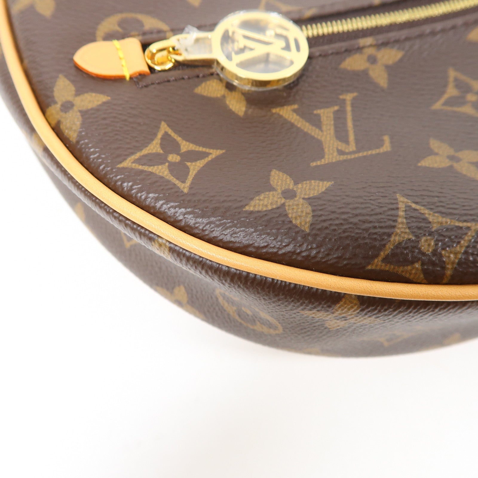 LOUIS VUITTON Monogram Loop PM金扣手挽肩背兩用袋啡色