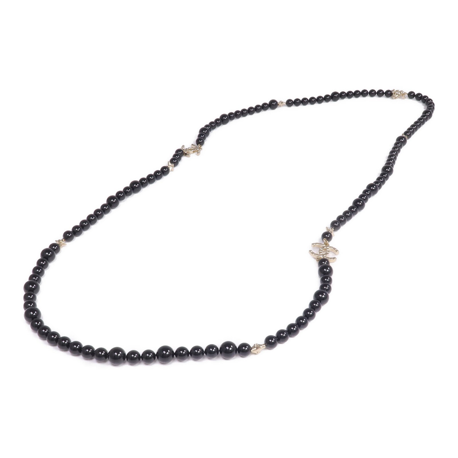 CHANEL PVC/金屬Long Necklace項鍊