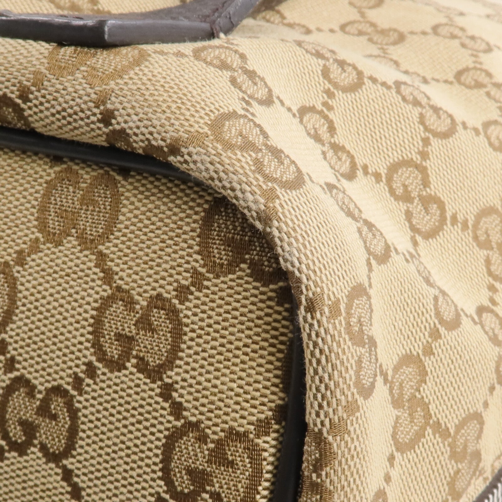 GUCCI 帆布Backpack銀扣背包
