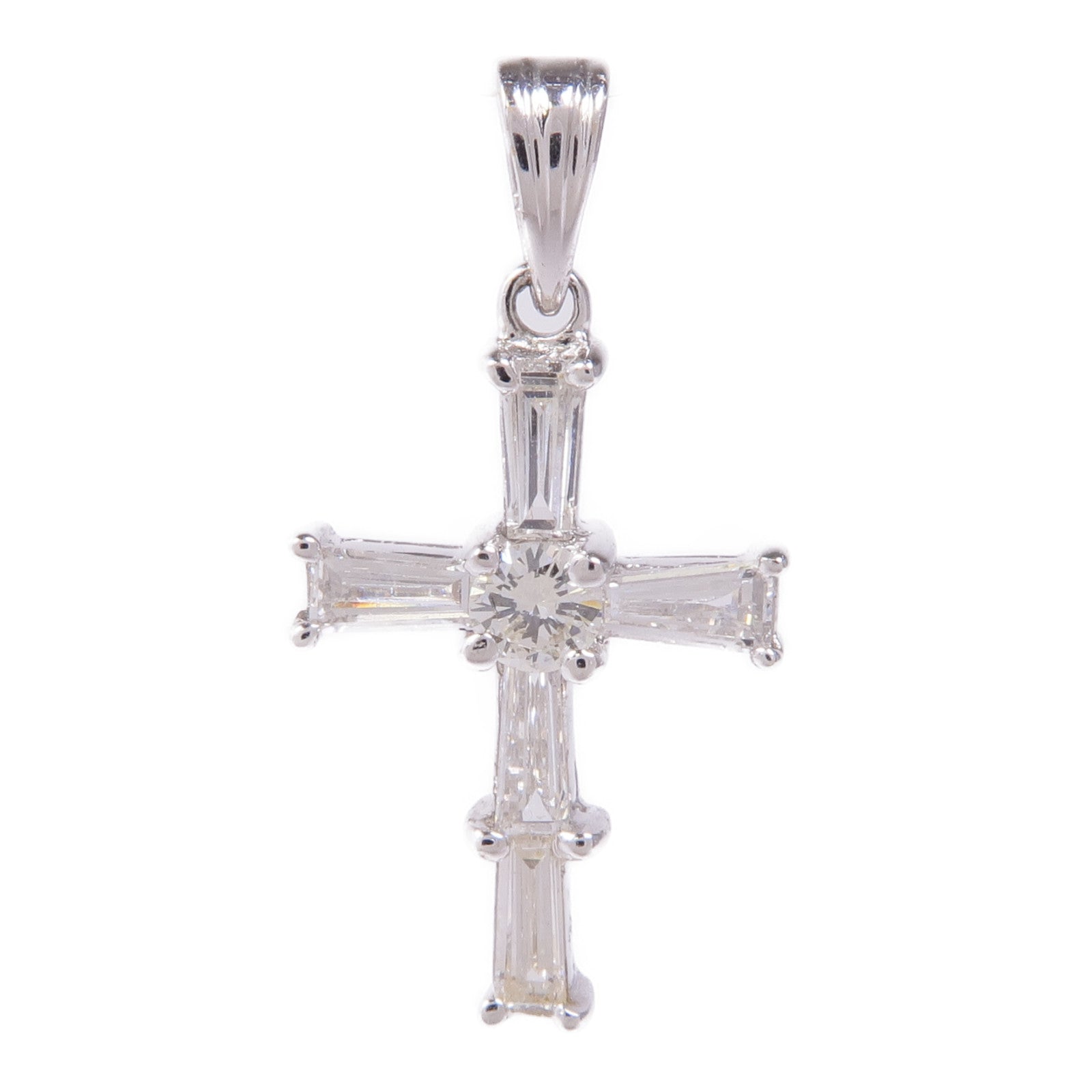 JEWELRY 18K白金Diamond Pendant Top鑽石吊墜