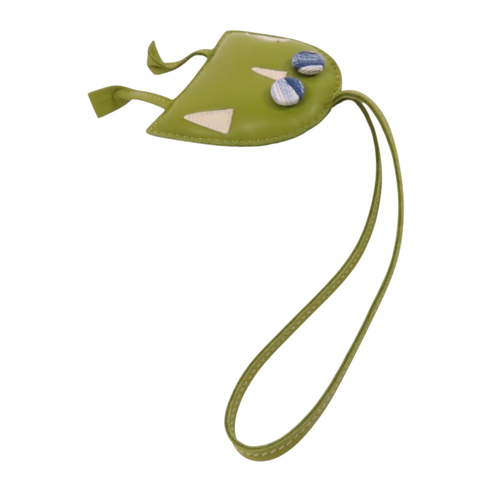 HERMES Milo皮革Petit H Hibouton Charm掛飾