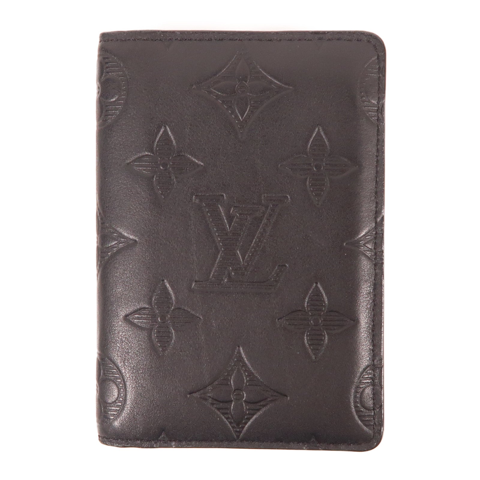 LOUIS VUITTON Monogram Shadow Pocket Organizer錢包黑色