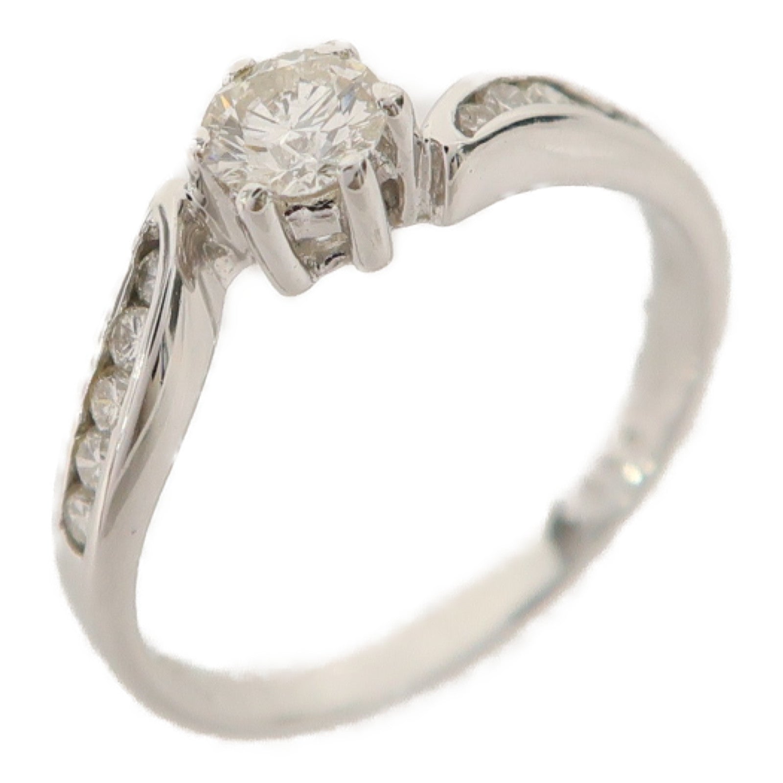 JEWELRY 【激減優惠】18K白金Diamond Ring0.26ct鑽石戒指US#5.5