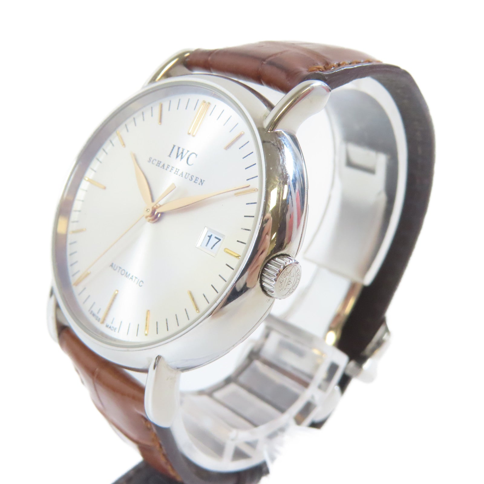IWC 不鏽鋼Automatic Portfino Watch手錶銀色#16cm