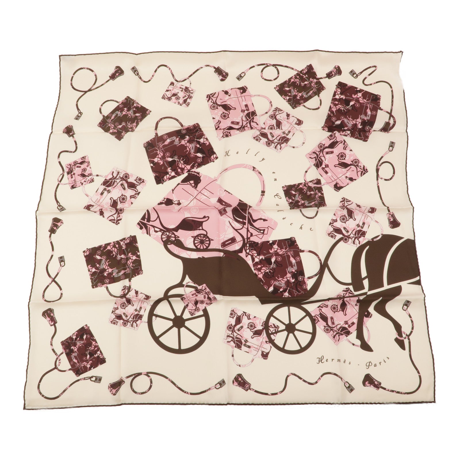HERMES 絲質Scarf 65x65絲巾