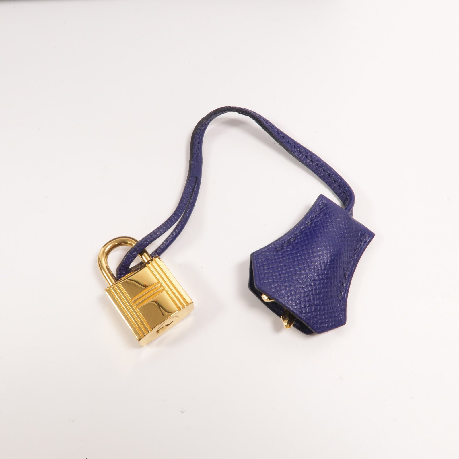 HERMES Epsom皮革Kelly 25手挽肩背兩用袋Bleu Encre