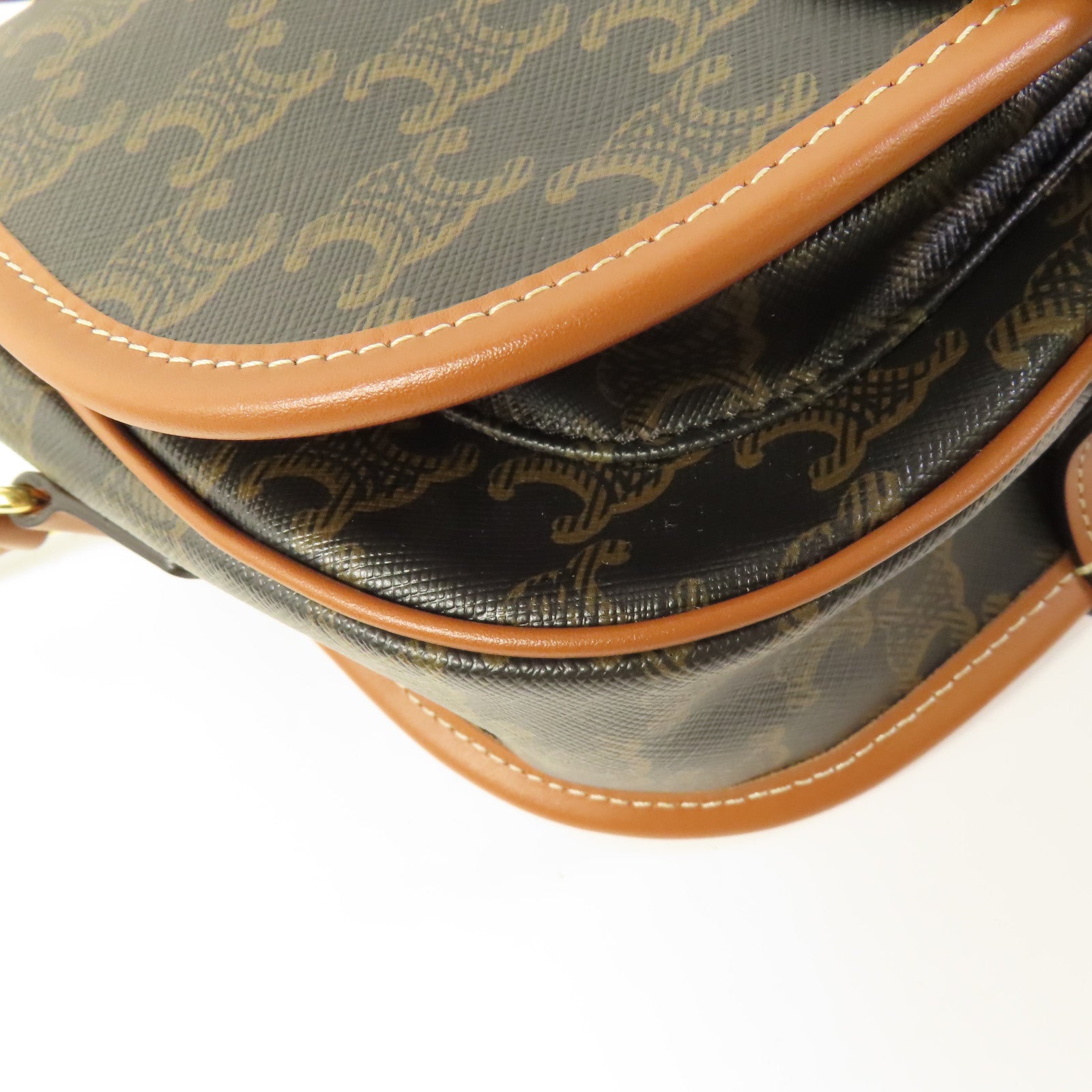 CELINE 塗層帆布Medium Folco肩背袋