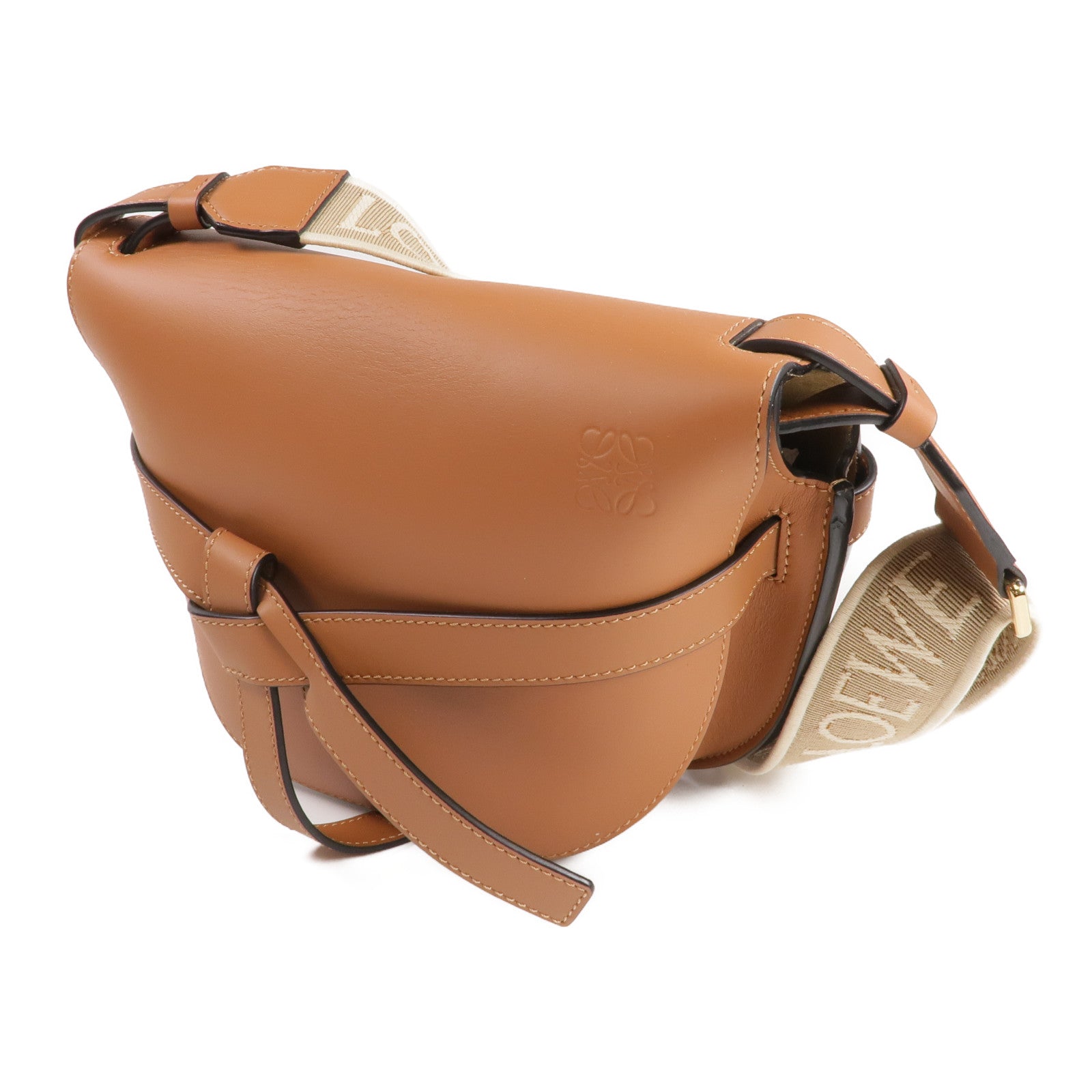 LOEWE 牛皮皮革Gate Small金扣肩背袋