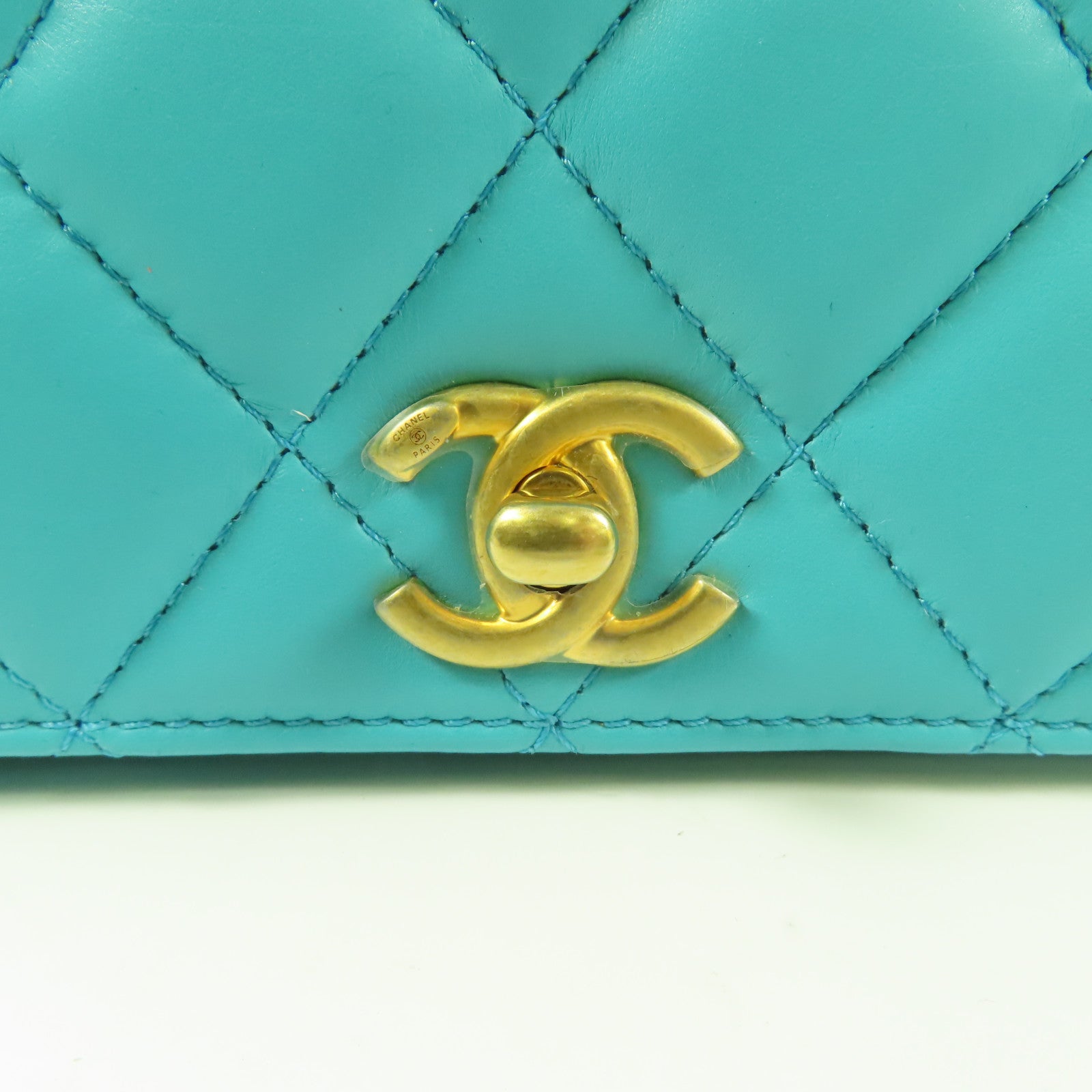 CHANEL 【激減優惠】牛皮皮革Chain Shoulder金扣鏈帶肩背袋
