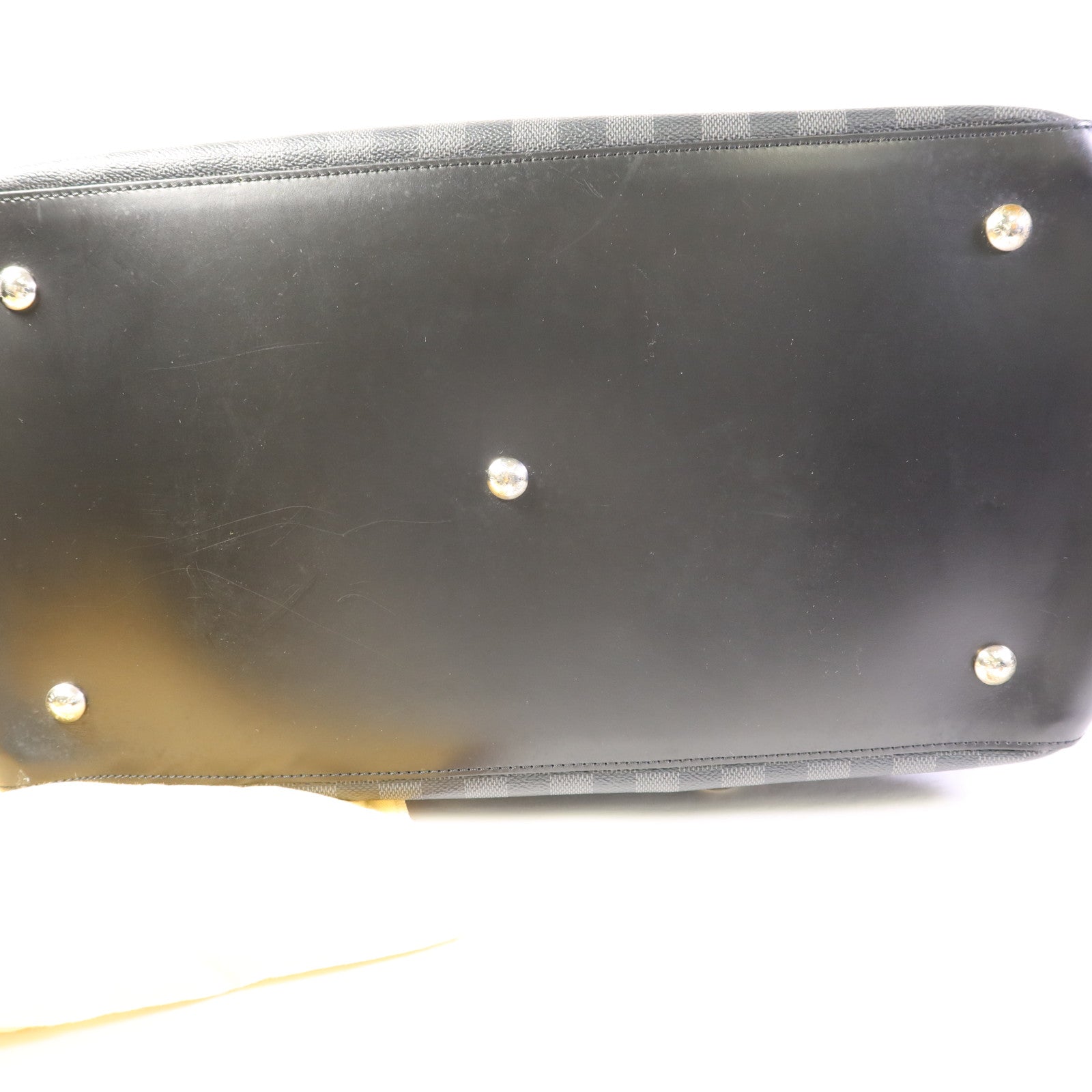 LOUIS VUITTON Damier Graphite Neo Greenwich銀扣手挽肩背兩用袋