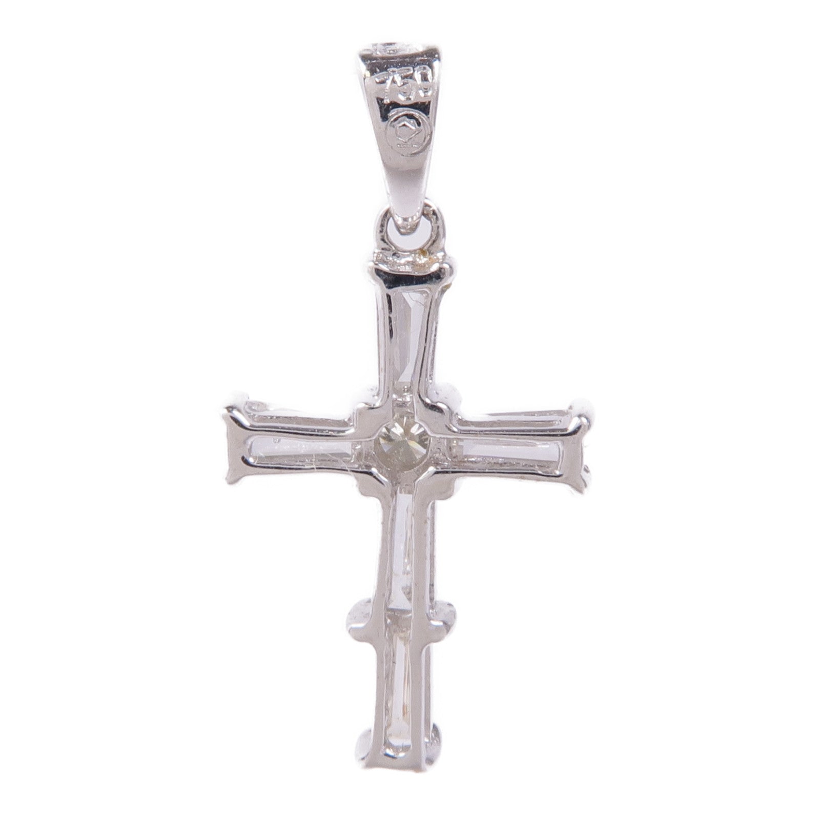JEWELRY 18K白金Diamond Pendant Top鑽石吊墜