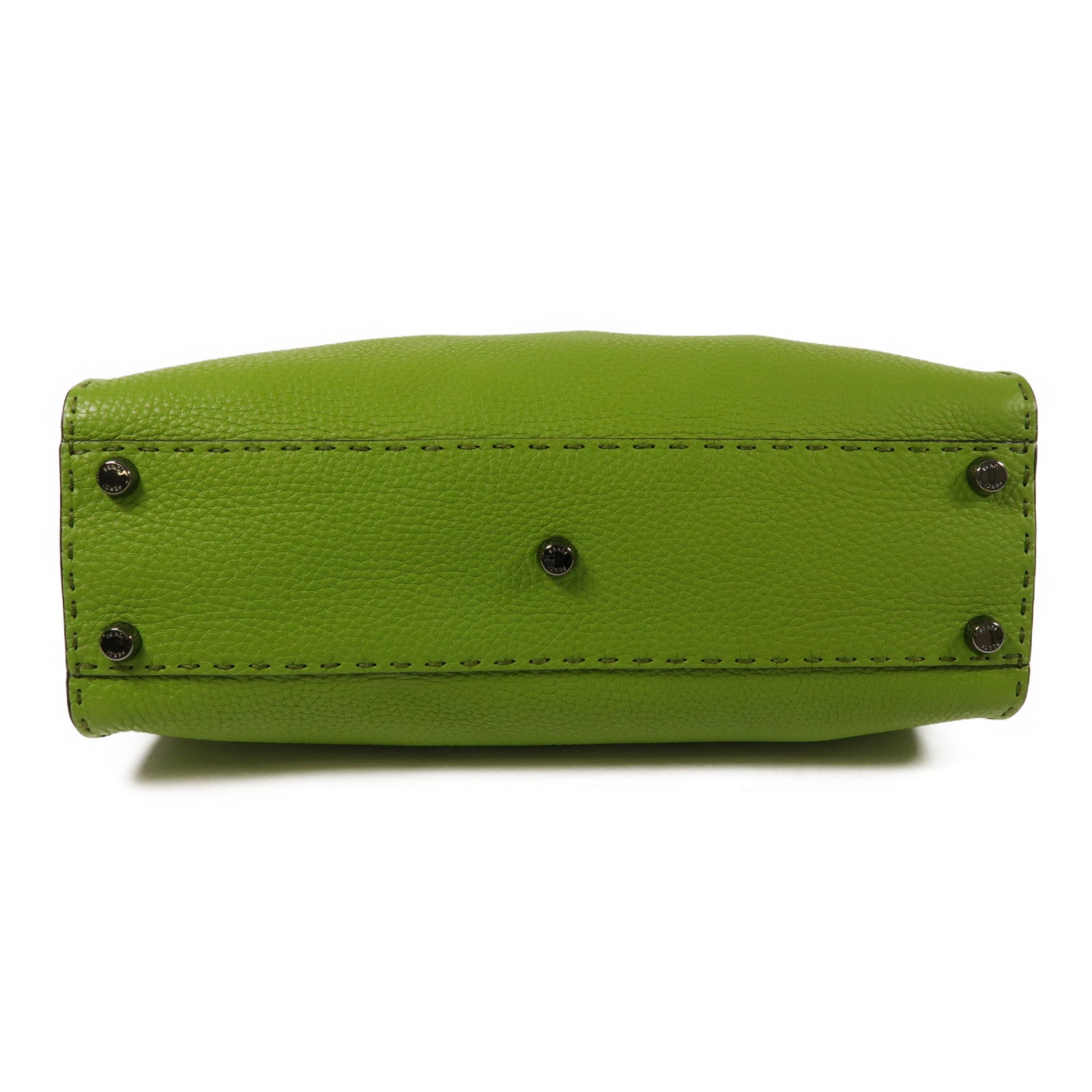 FENDI 【激減優惠】牛皮/蛇皮革Peekaboo銀扣手挽肩背兩用袋