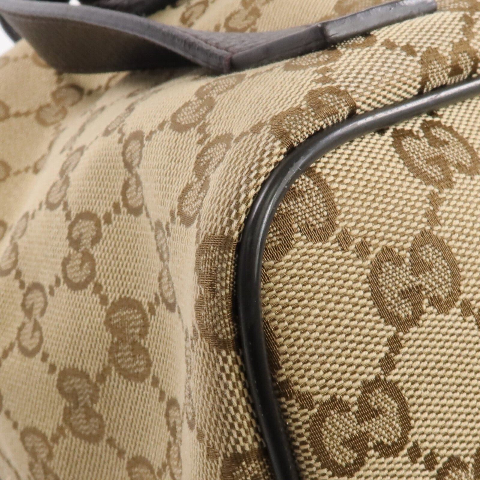 GUCCI 帆布Backpack銀扣背包