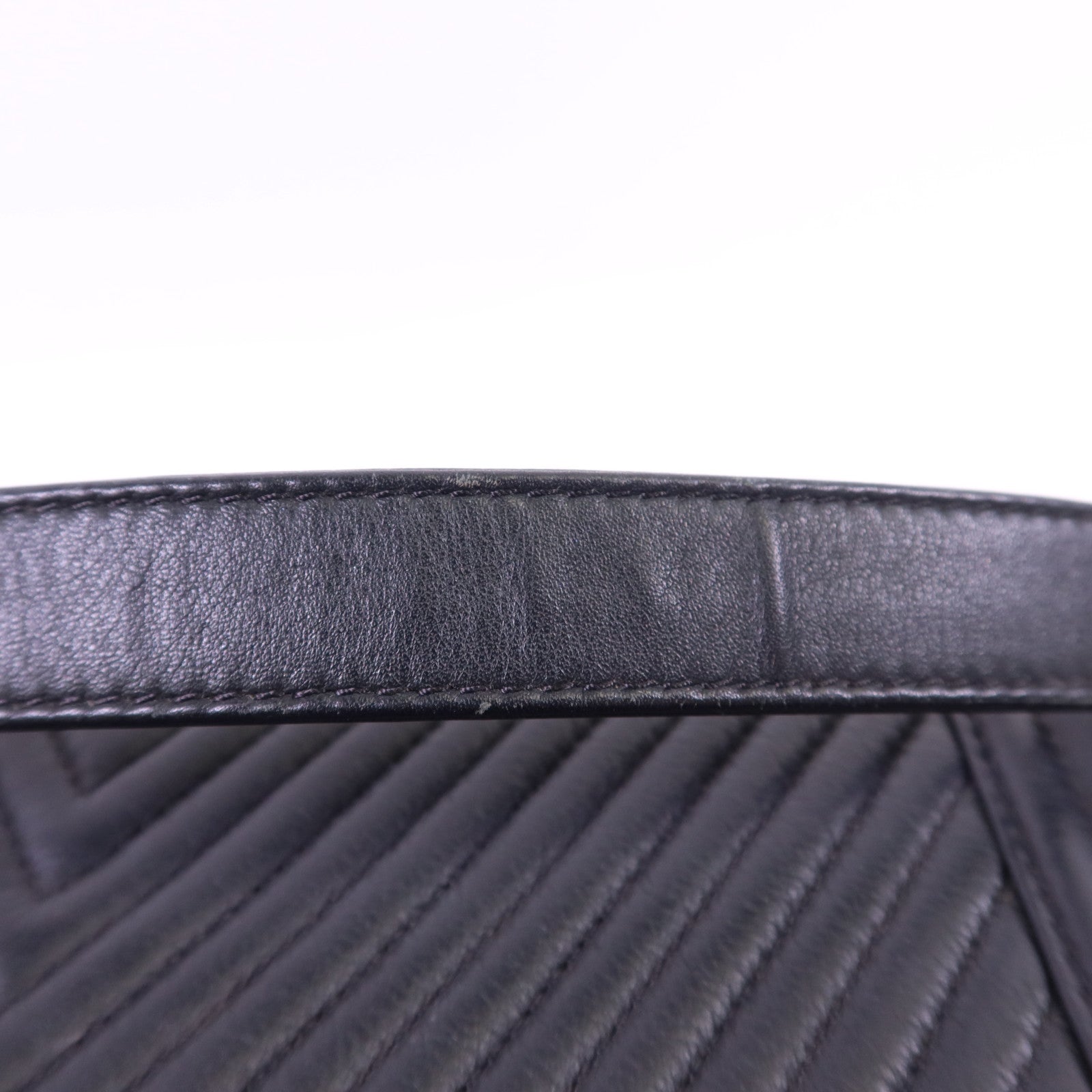 CHANEL 羊皮皮革Boy 25銀扣肩背袋