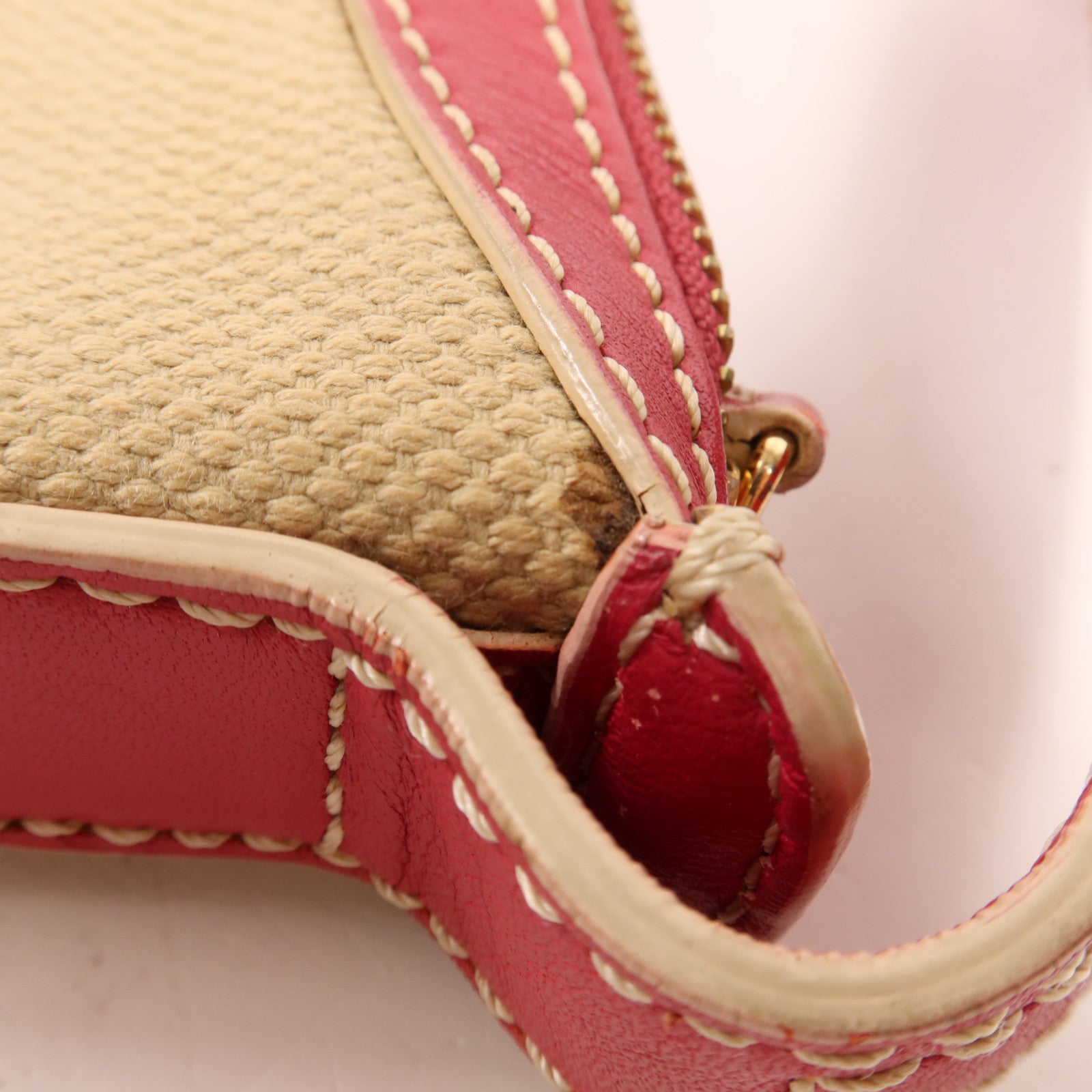 CELINE 帆布Shoulder Bag金扣肩背袋