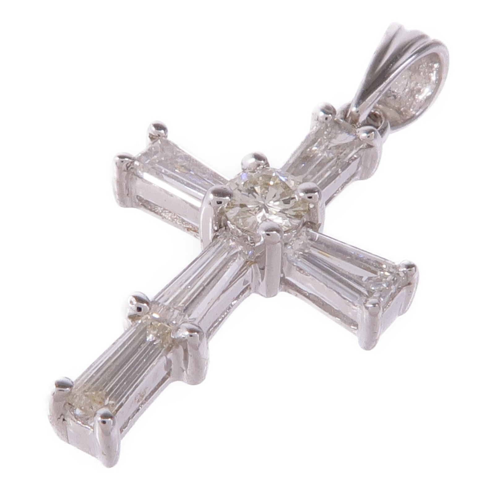 JEWELRY 18K白金Diamond Pendant Top鑽石吊墜