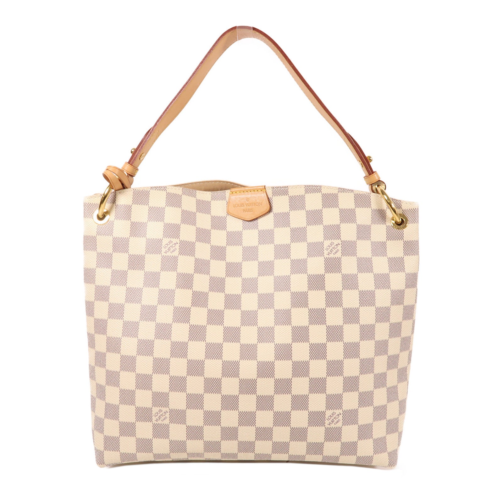 LOUIS VUITTON Damier Azur Sac Gracefui PM金扣肩背袋