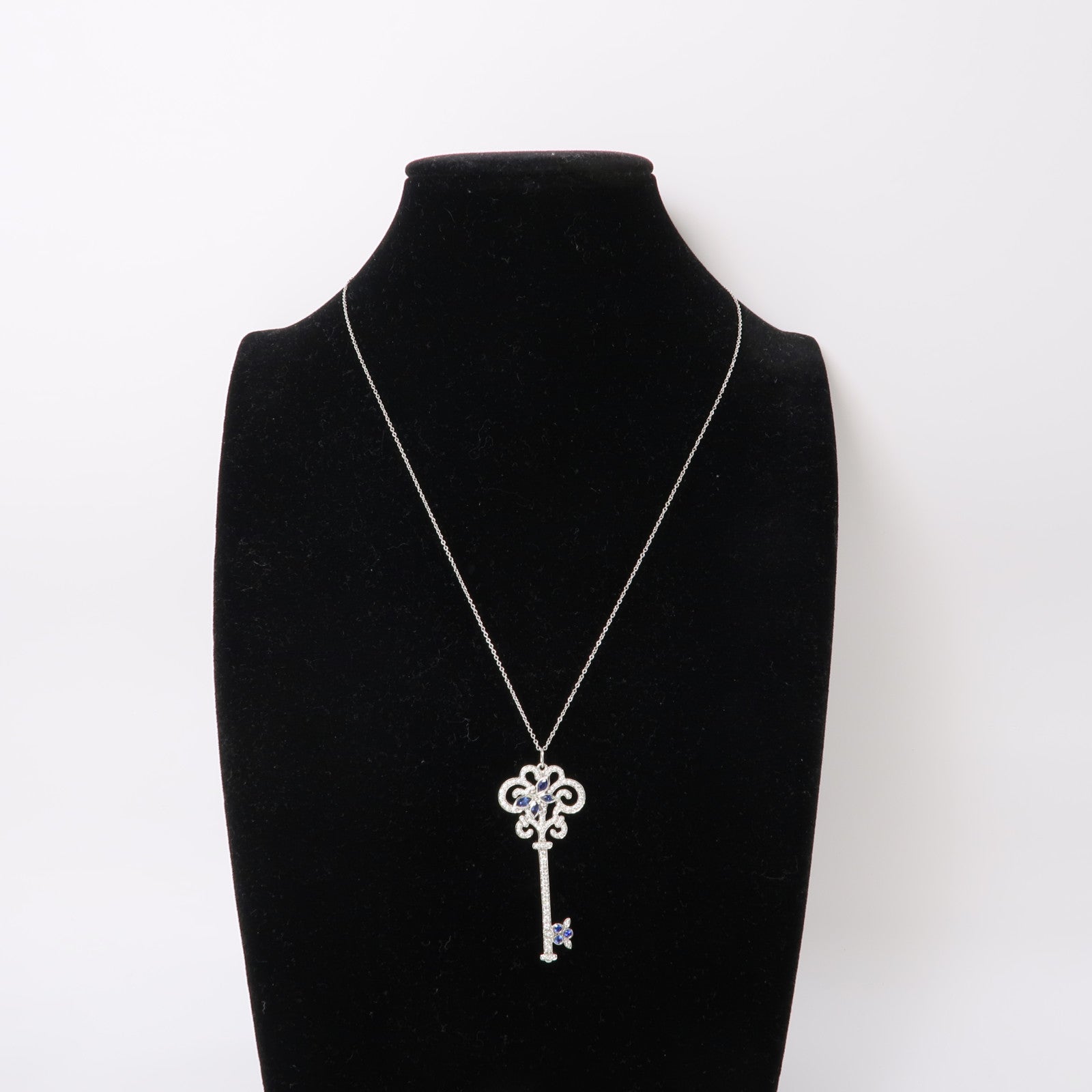 TIFFANY＆CO 【激減優惠】PT950鉑金/18K白金Keys Enchant Pendant項鍊