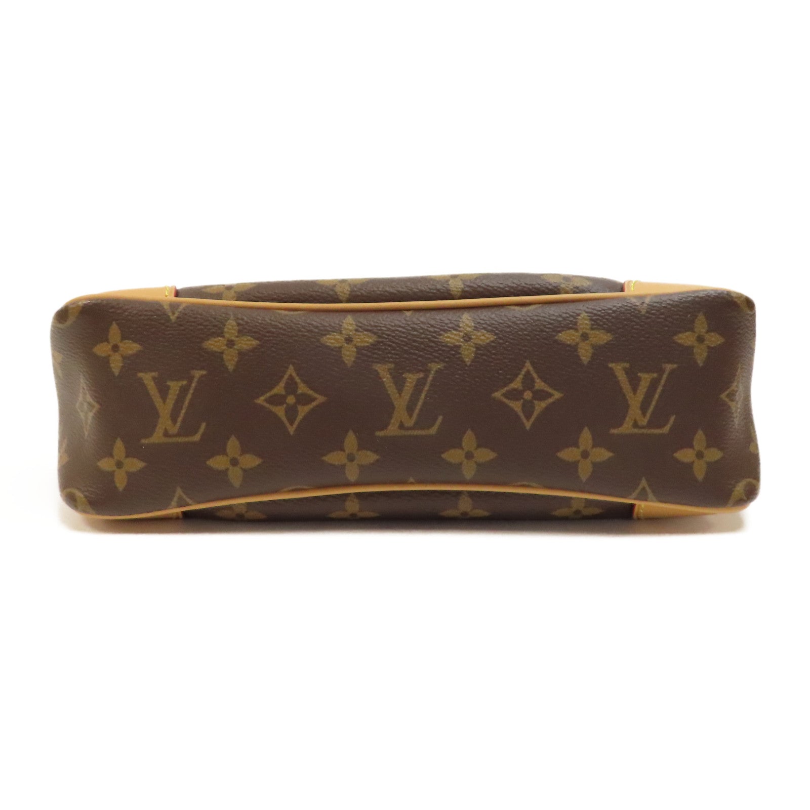 LOUIS VUITTON Monogram Odeon PM金扣肩背袋啡色