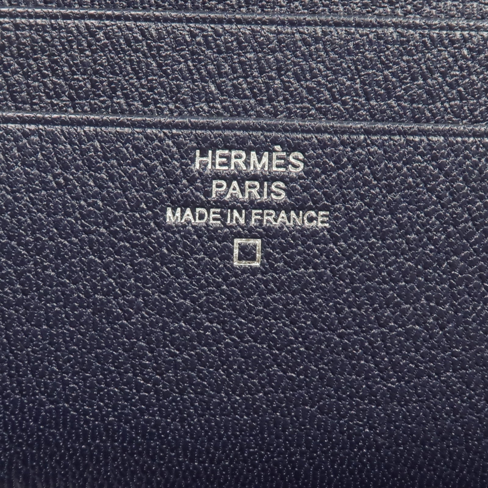 HERMES Alligator Mat皮革MC2 Copernic Wallet錢包Noir/Bleu Indigo/Bleu Marine