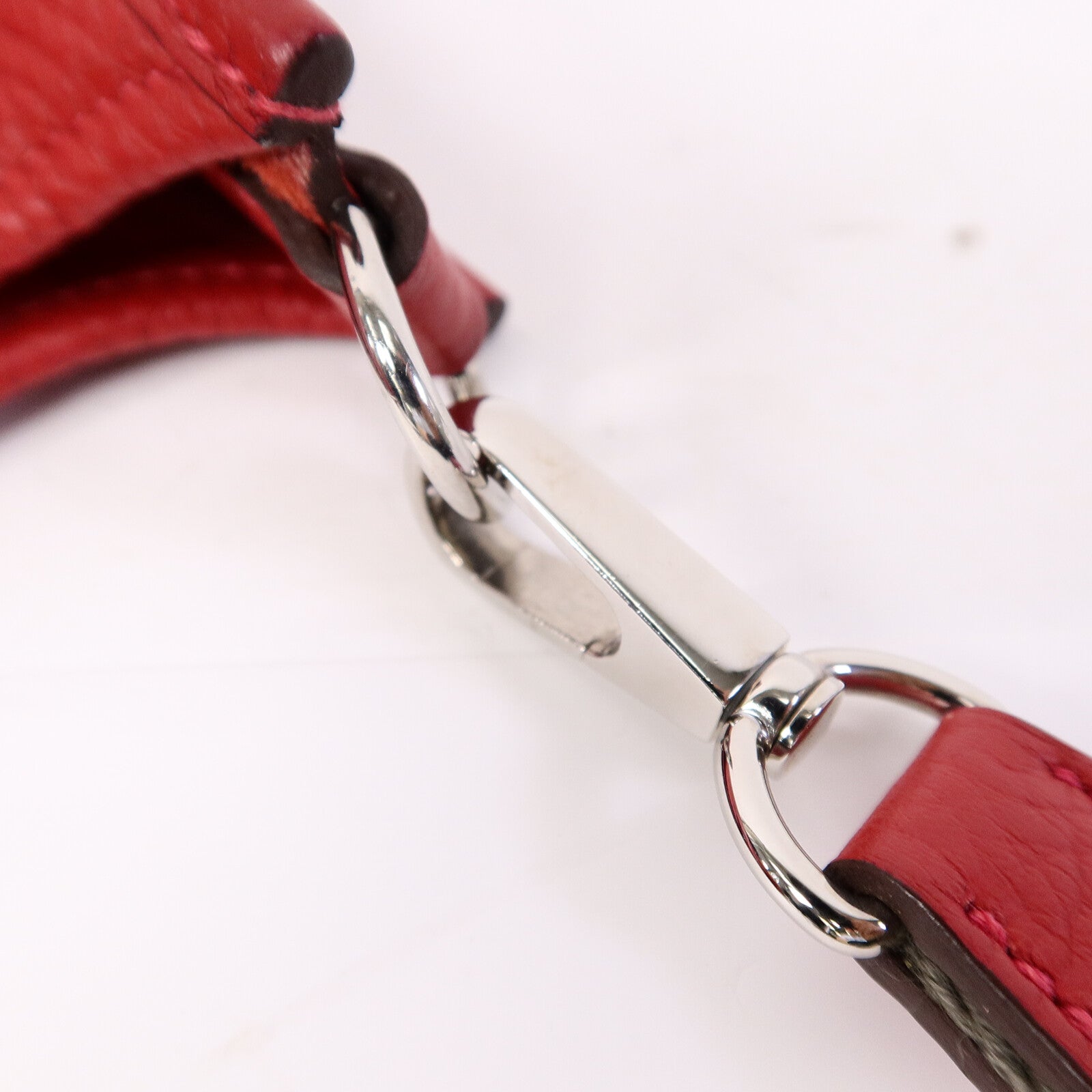 HERMES Clemence皮革Evelyne TPM肩背袋Rouge Vif
