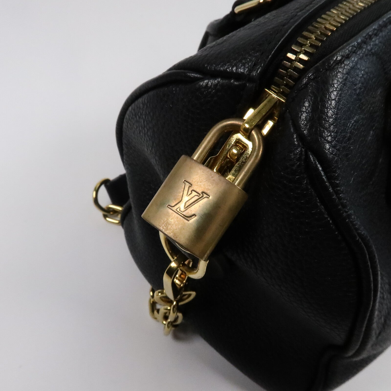 LOUIS VUITTON Monogram Empreinte Speedy Bandouliere 20手挽肩背兩用袋