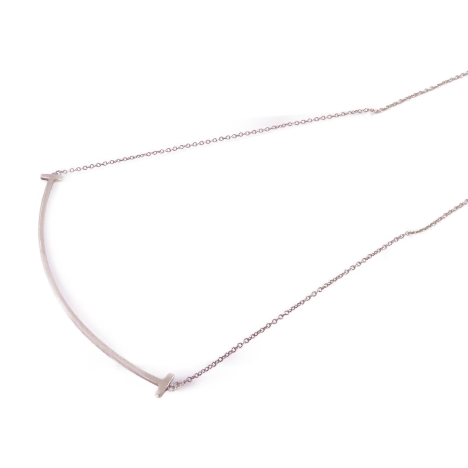TIFFANY＆CO 925純銀T-Smile Necklace項鏈
