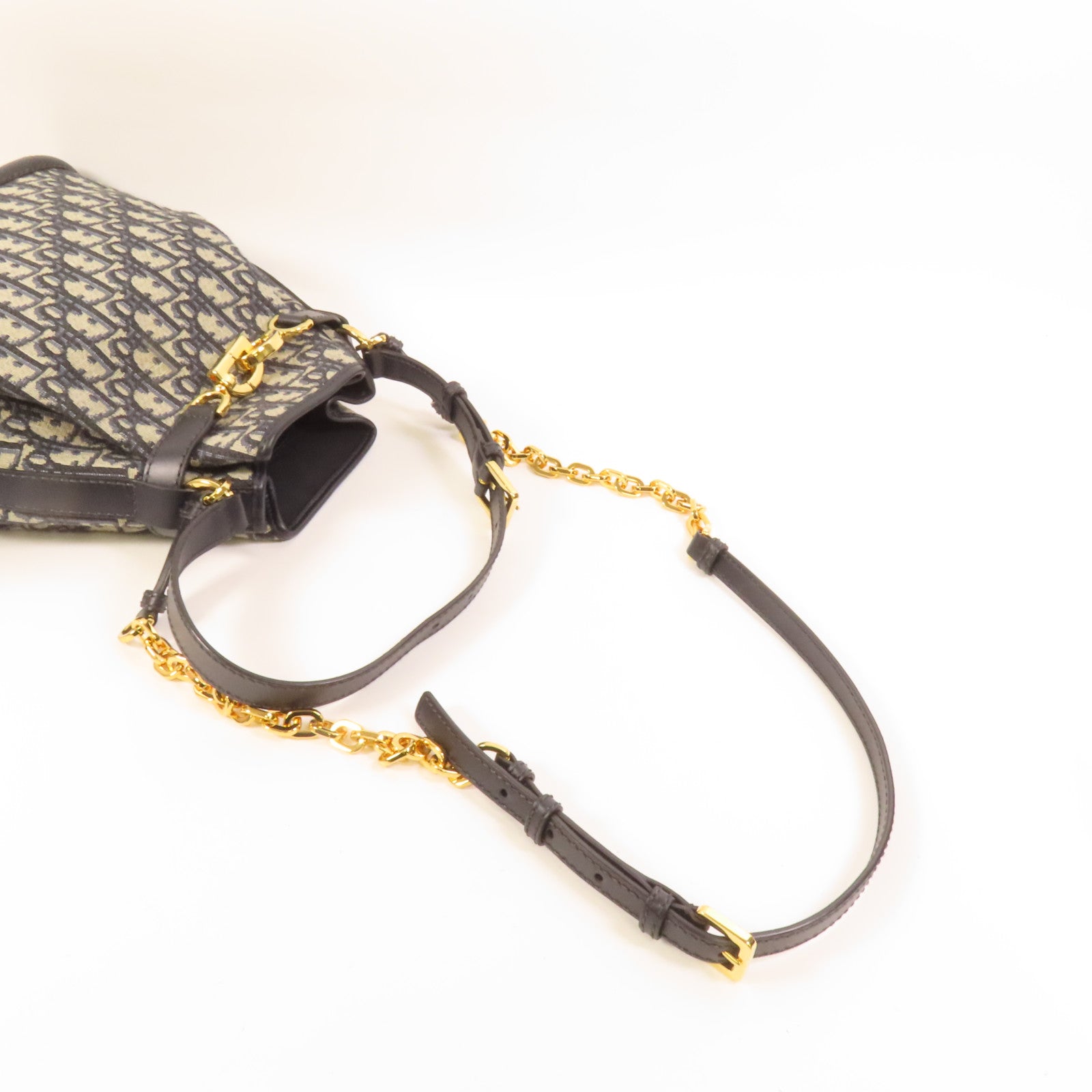 Dior 帆布C'est Dior Bag金扣手挽肩背兩用袋