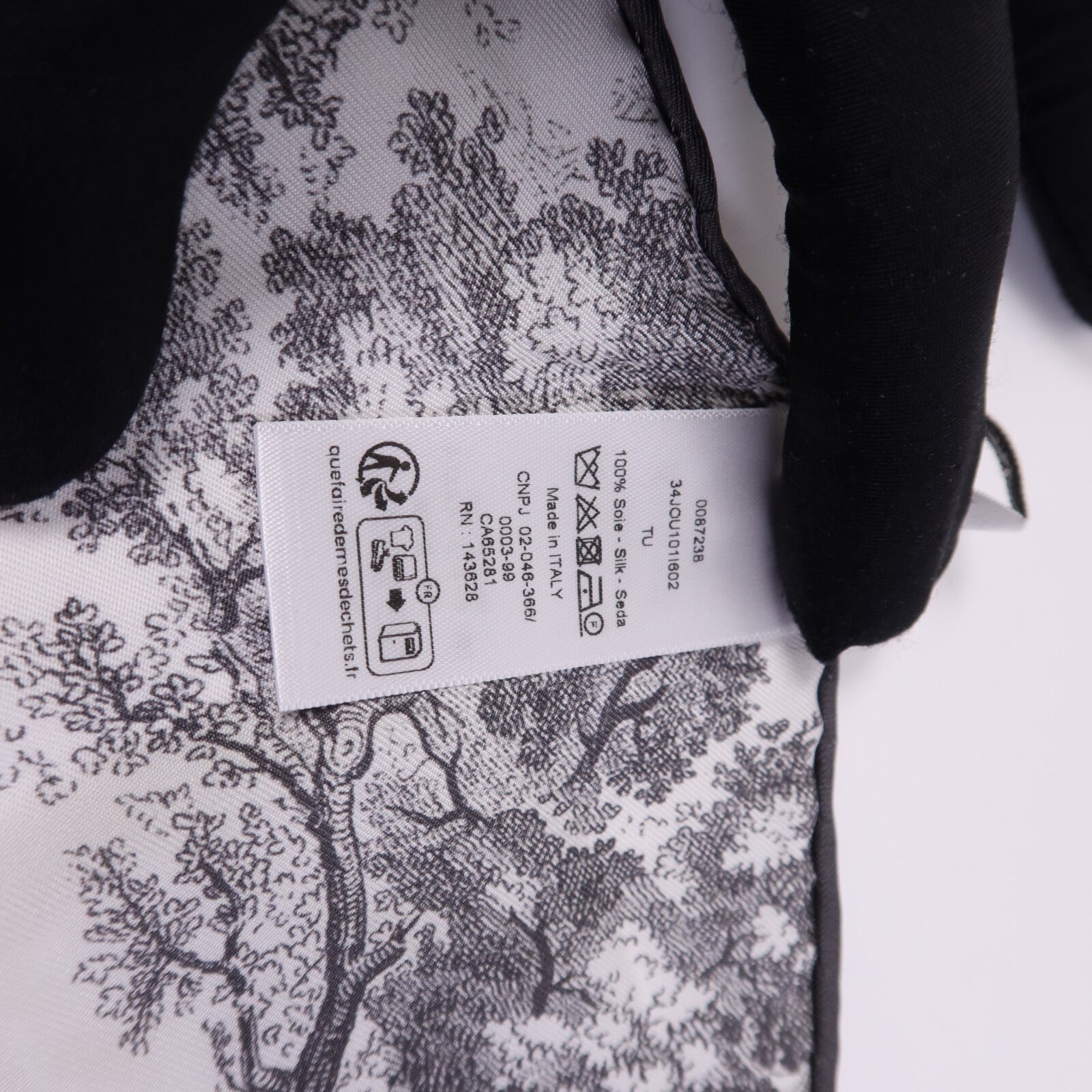 Dior 【激減優惠】絲質Toile de Jouy Diamond絲巾