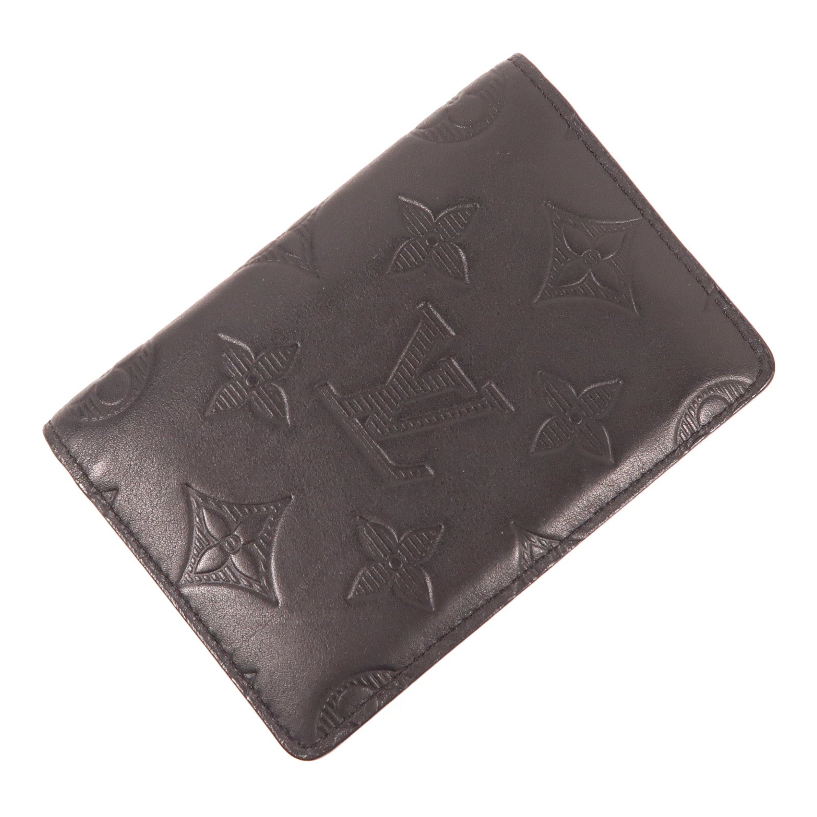 LOUIS VUITTON Monogram Shadow Pocket Organizer錢包黑色