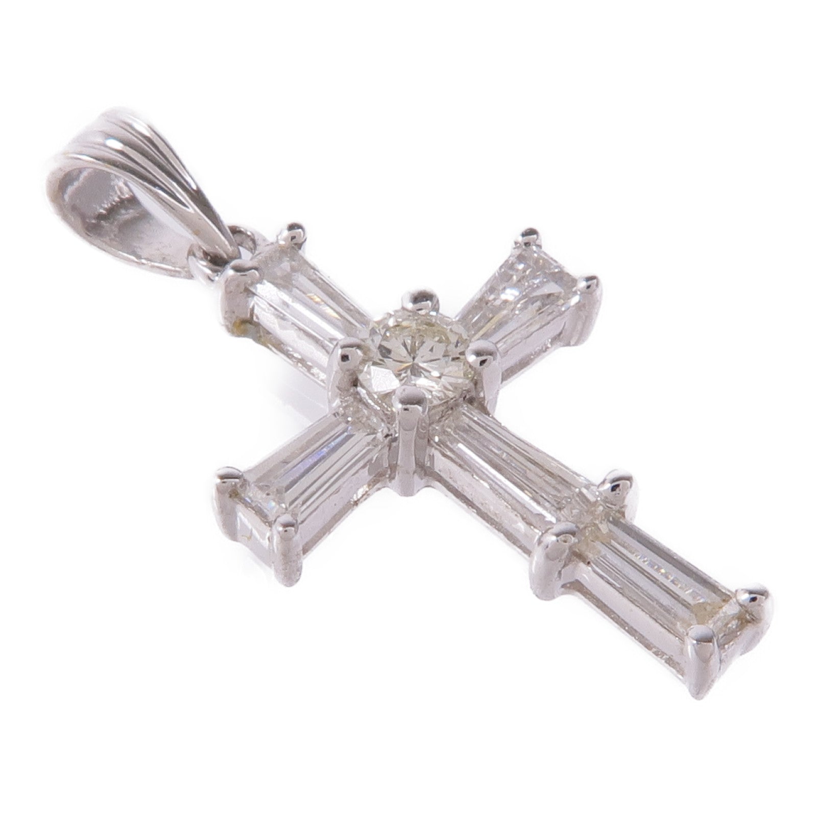 JEWELRY 18K白金Diamond Pendant Top鑽石吊墜