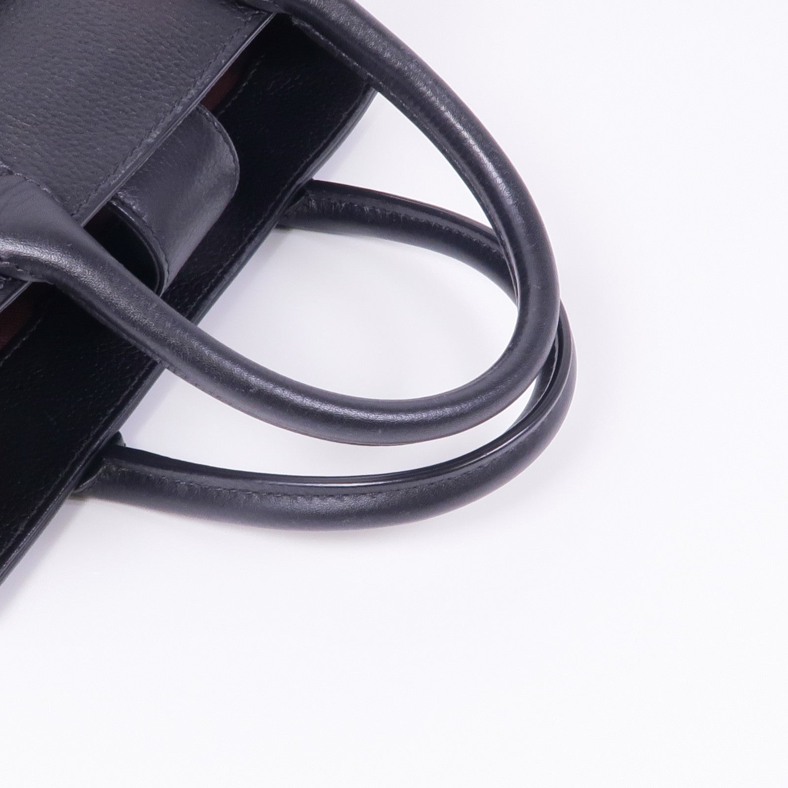 CHANEL 牛皮皮革Handbag銀扣手挽袋