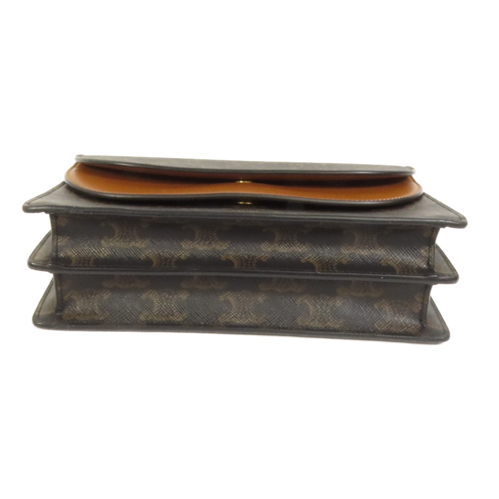 CELINE 塗層帆布Wallet On Strap肩背袋