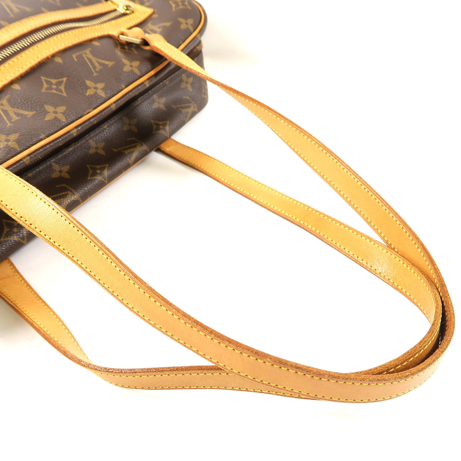 LOUIS VUITTON Monogram Cite金扣肩背袋啡色