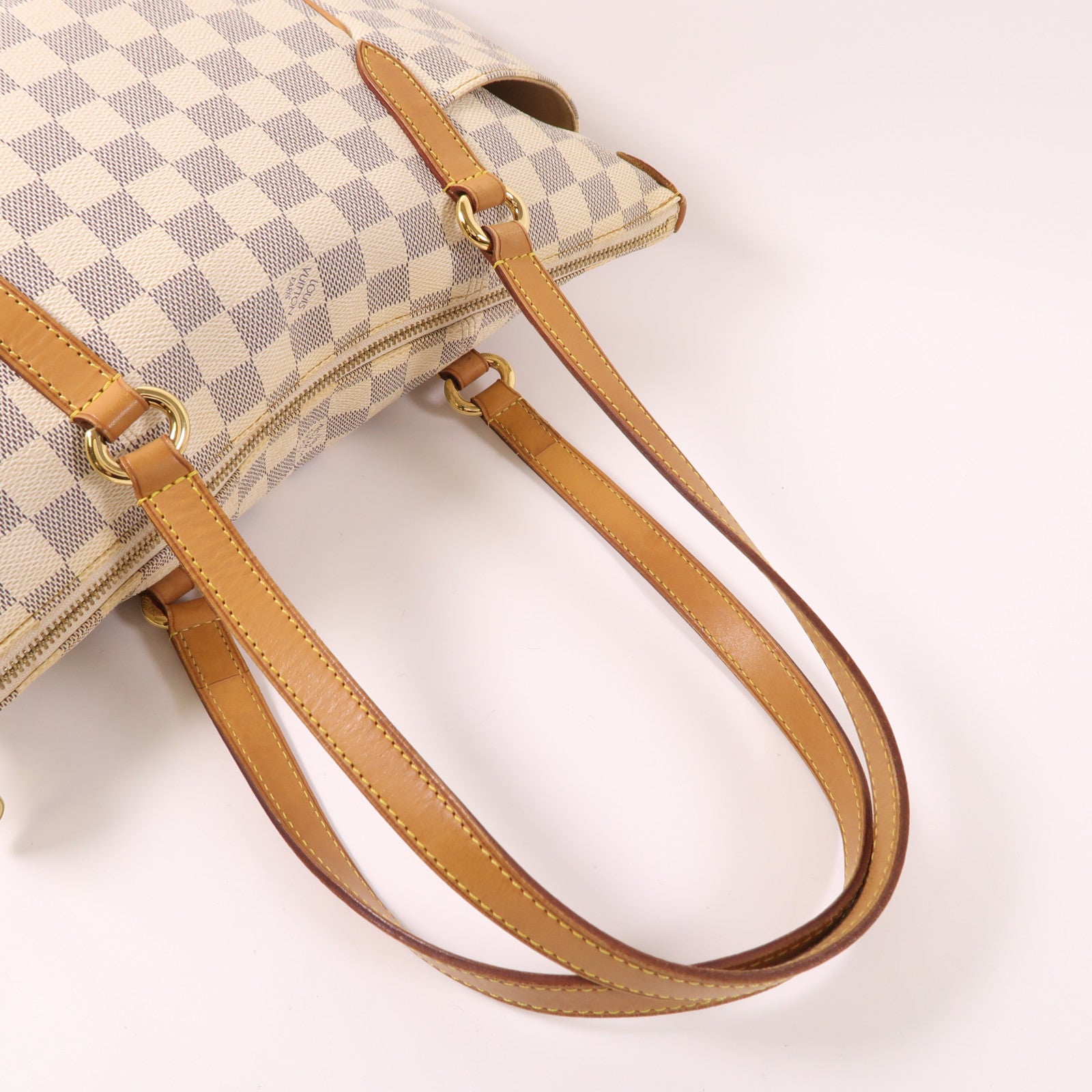 LOUIS VUITTON Damier Azur Totally PM金扣肩背袋