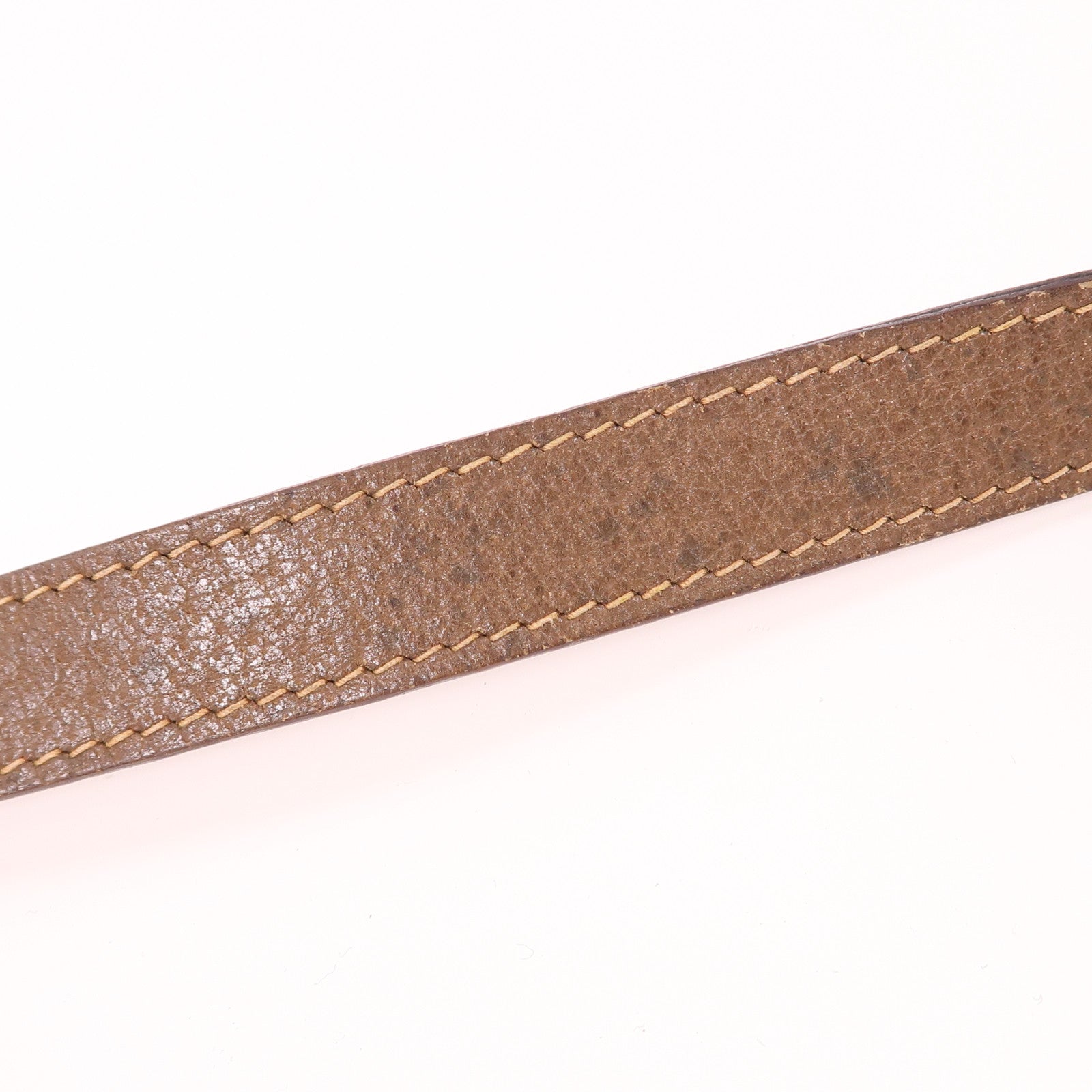 GUCCI GG GHW Vintage Shoulder Bag 01-37-4001 Coated Canvas Brown