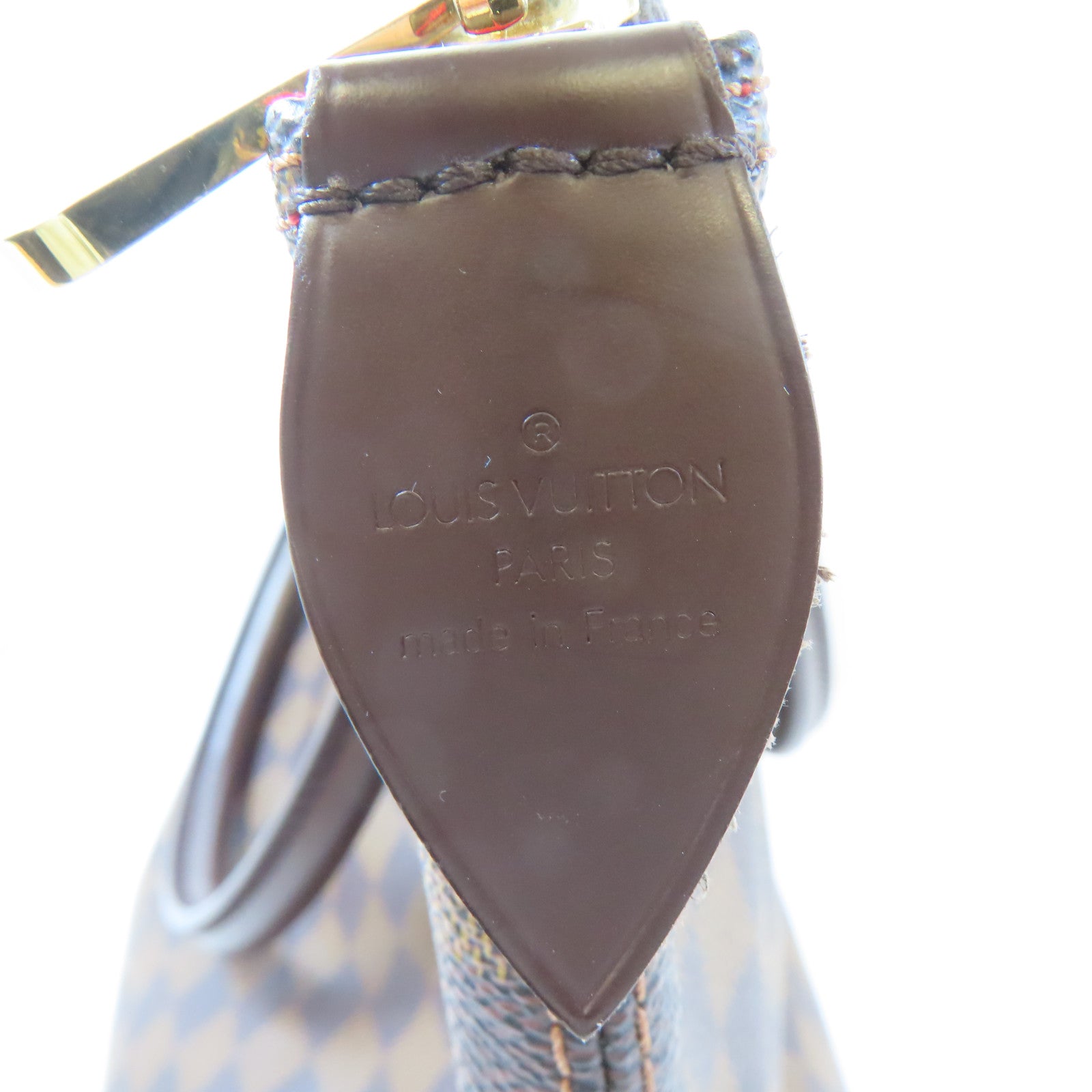 LOUIS VUITTON 【激減優惠】Damier Saleya MM金扣手挽袋啡色