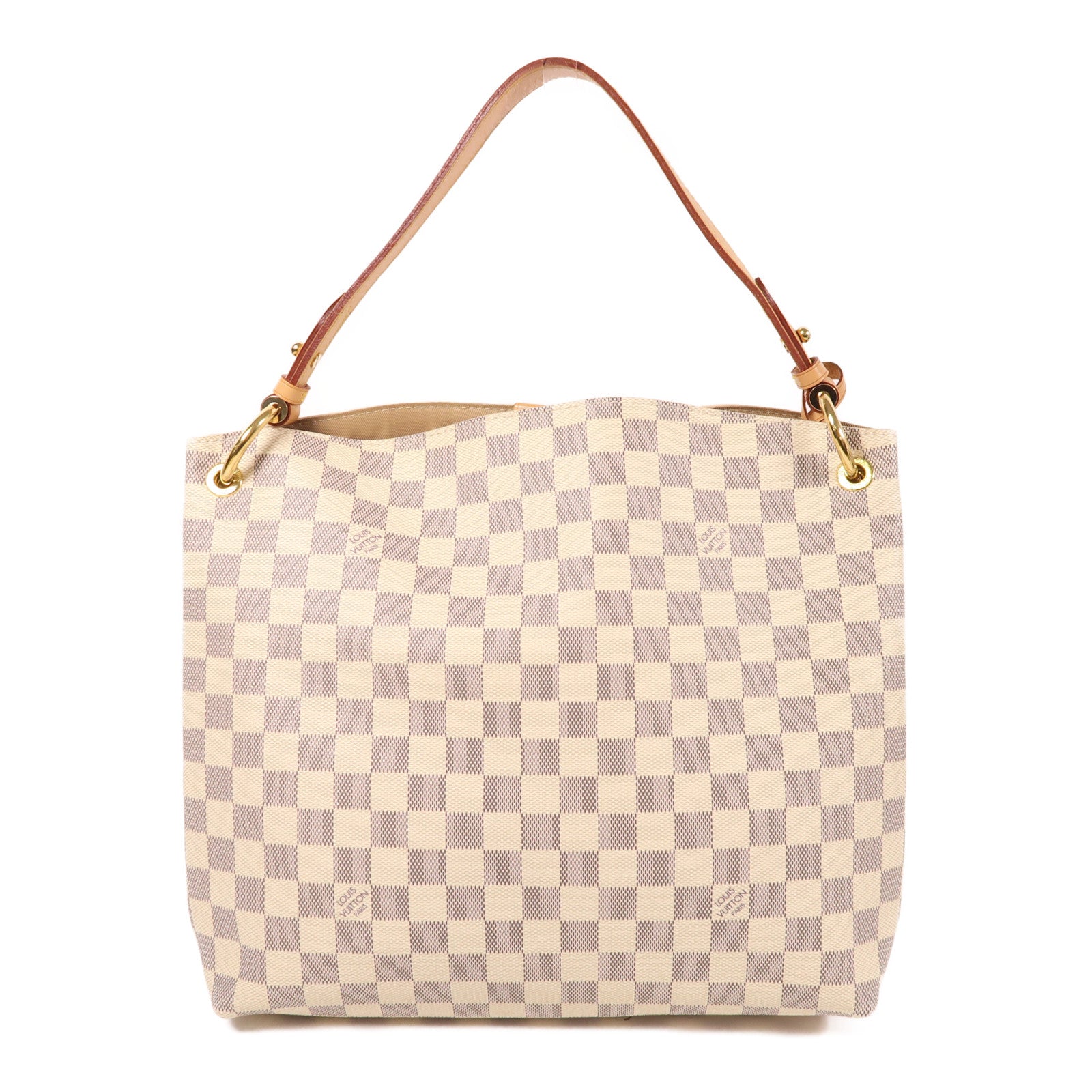 LOUIS VUITTON Damier Azur Sac Gracefui PM金扣肩背袋