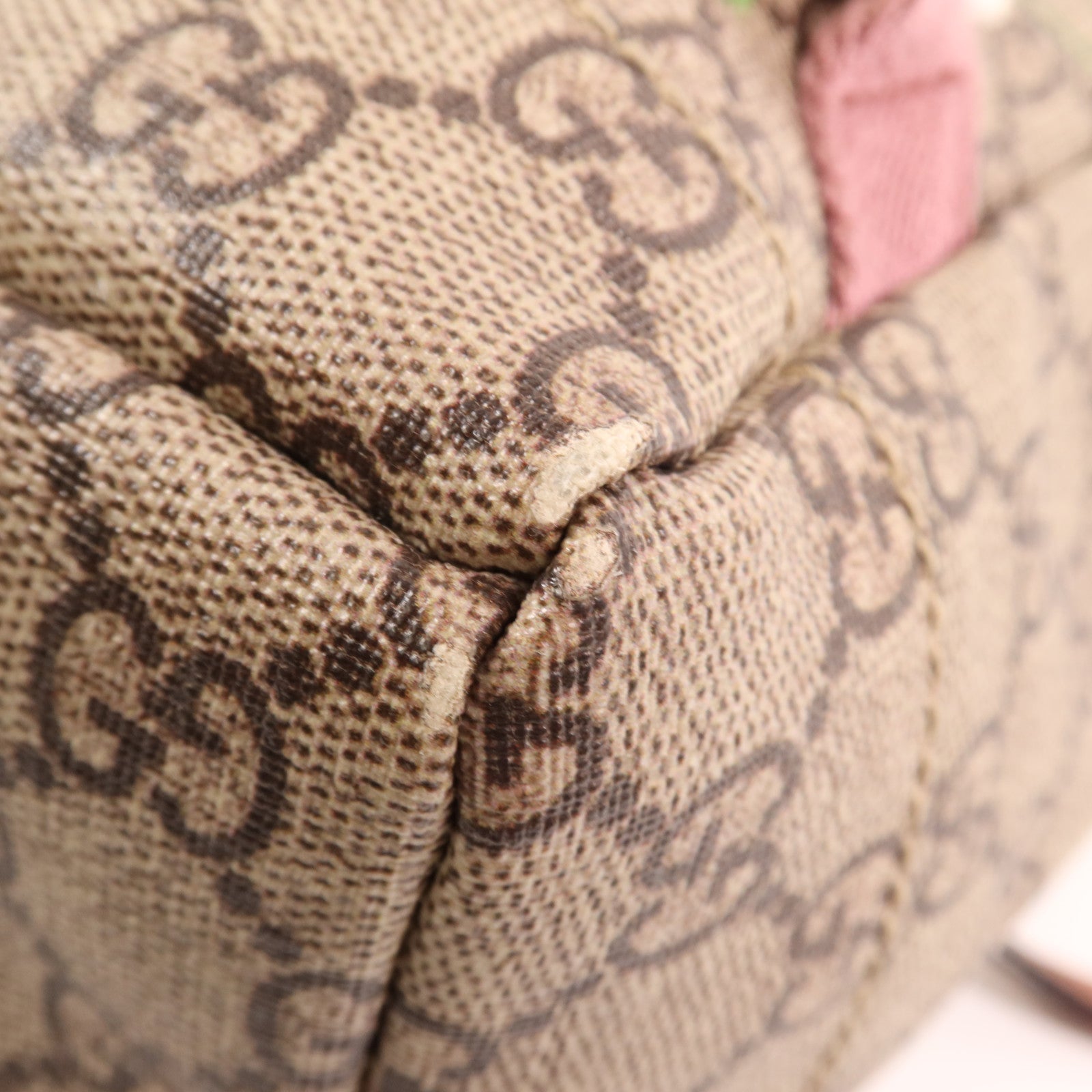 GUCCI 塗層帆布GG Supreme Blooms Backpack銀扣背包