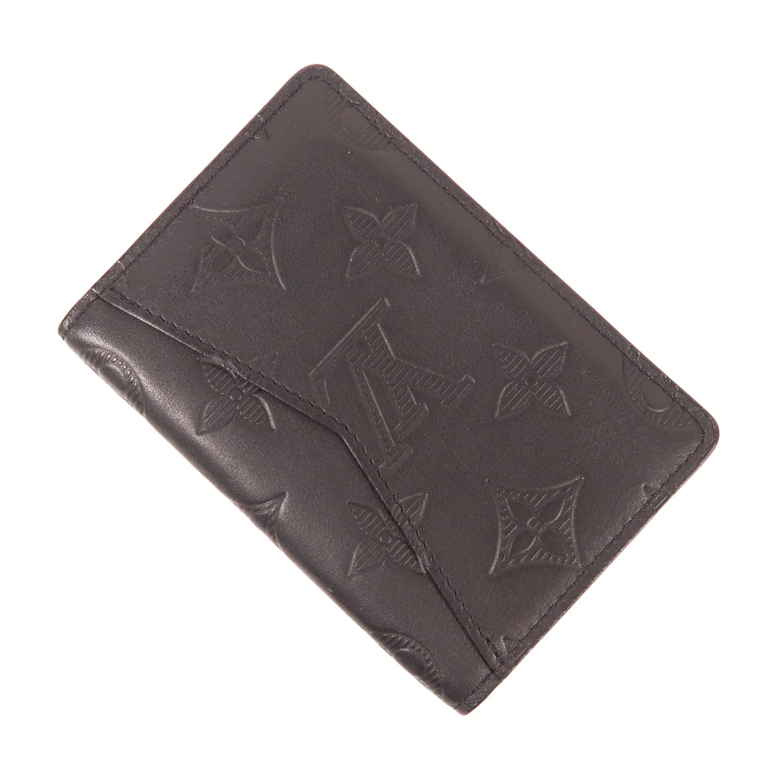 LOUIS VUITTON Monogram Shadow Pocket Organizer錢包黑色