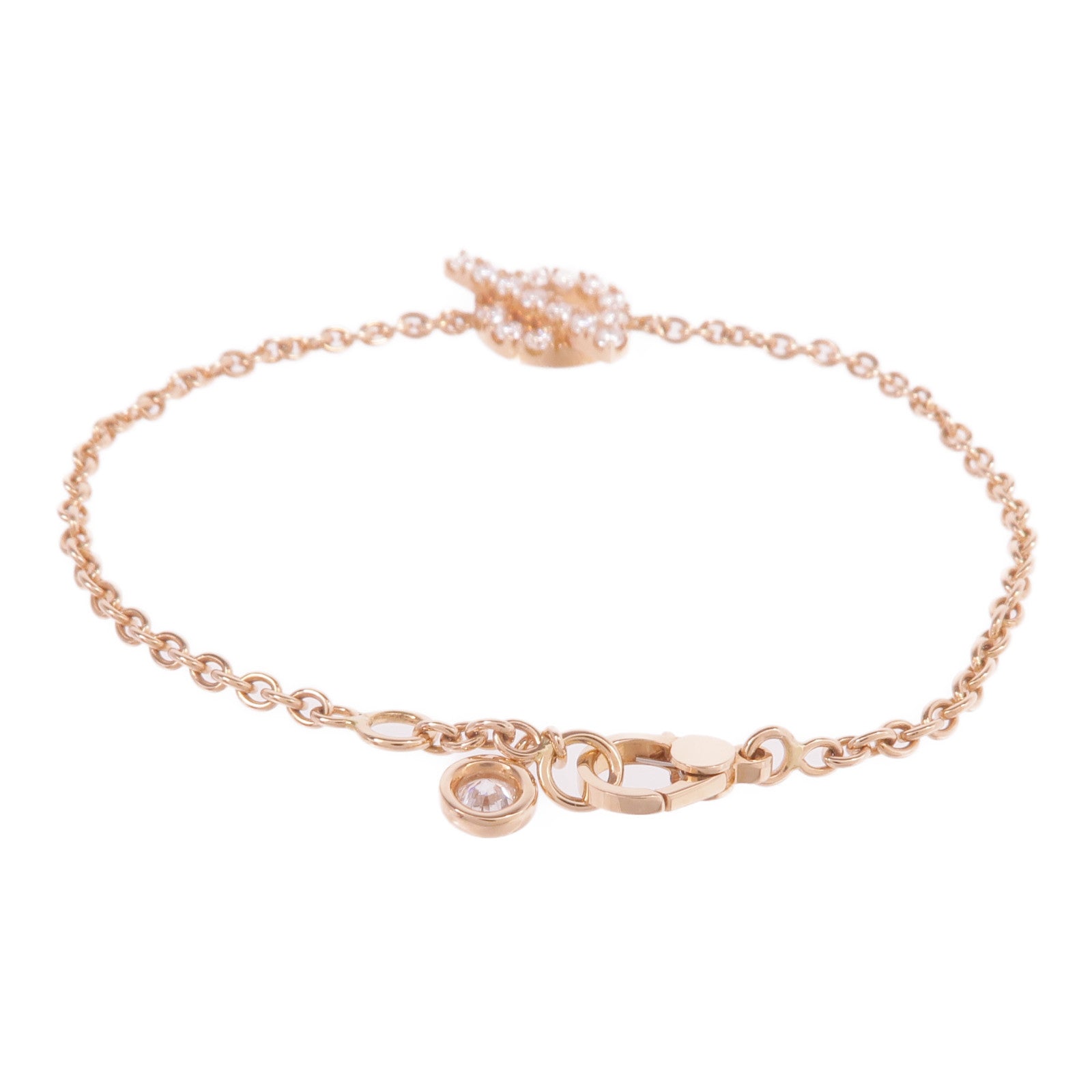 HERMES 18K白金Finesse Bracelet鑽石手鏈