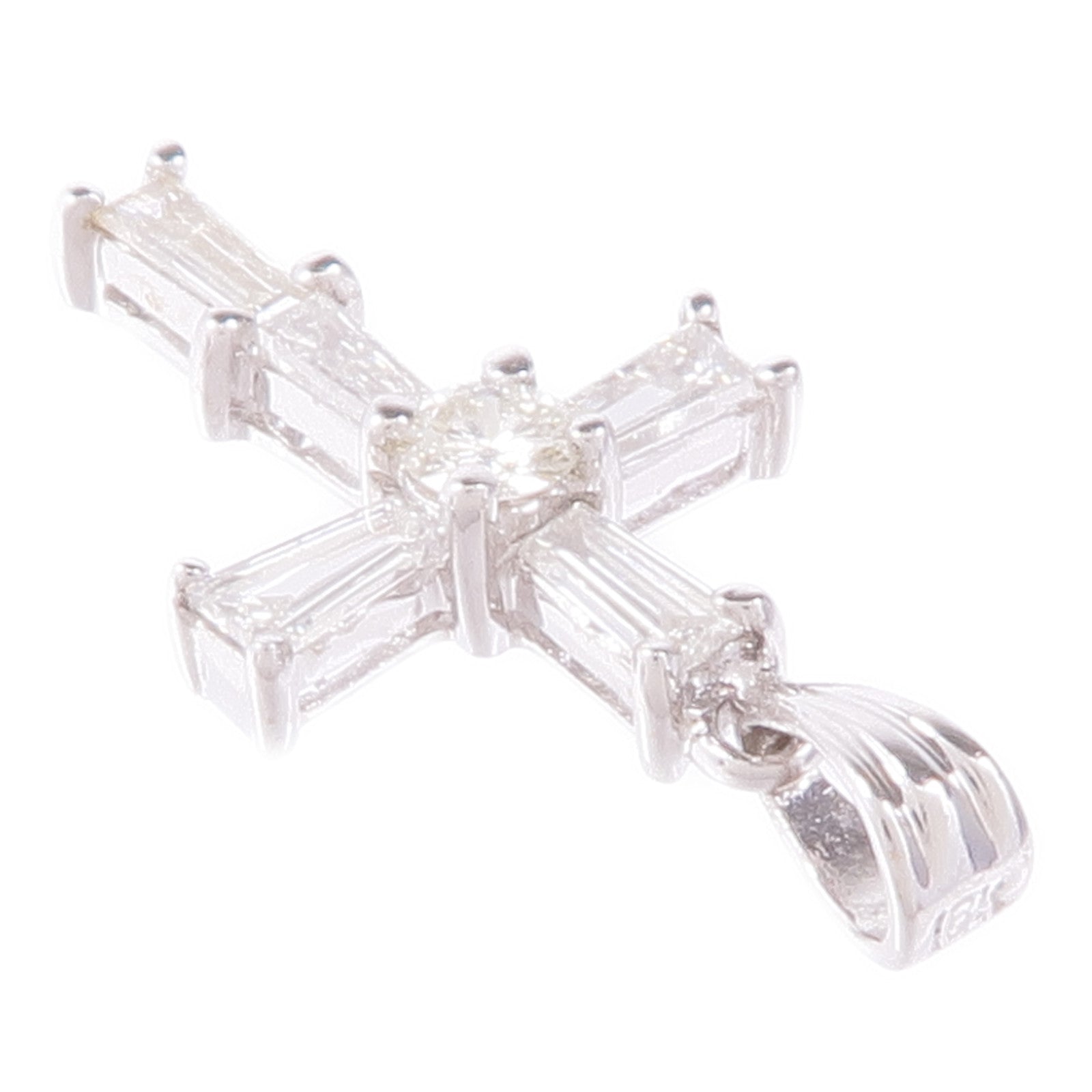 JEWELRY 18K白金Diamond Pendant Top鑽石吊墜