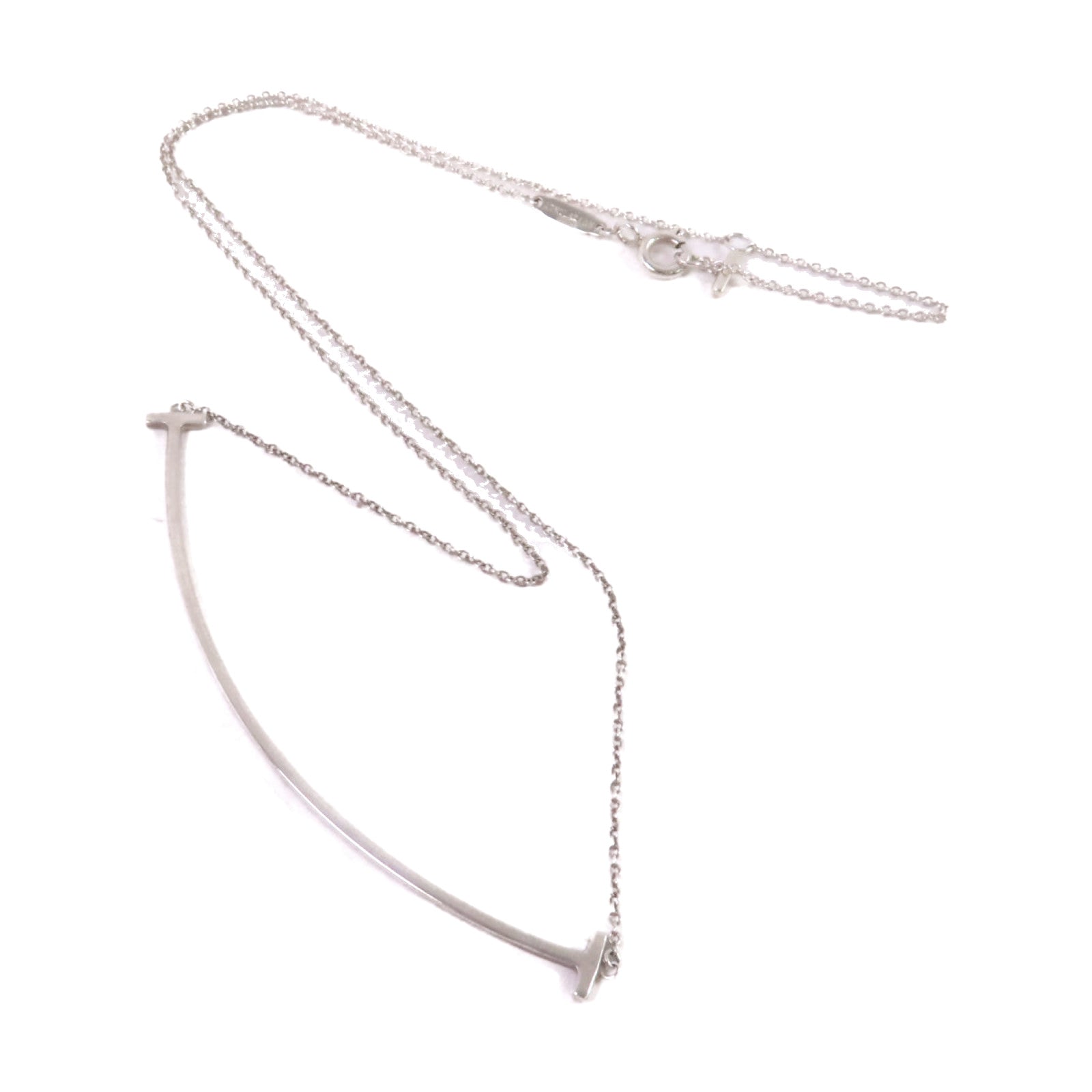 TIFFANY＆CO 925純銀T-Smile Necklace項鏈