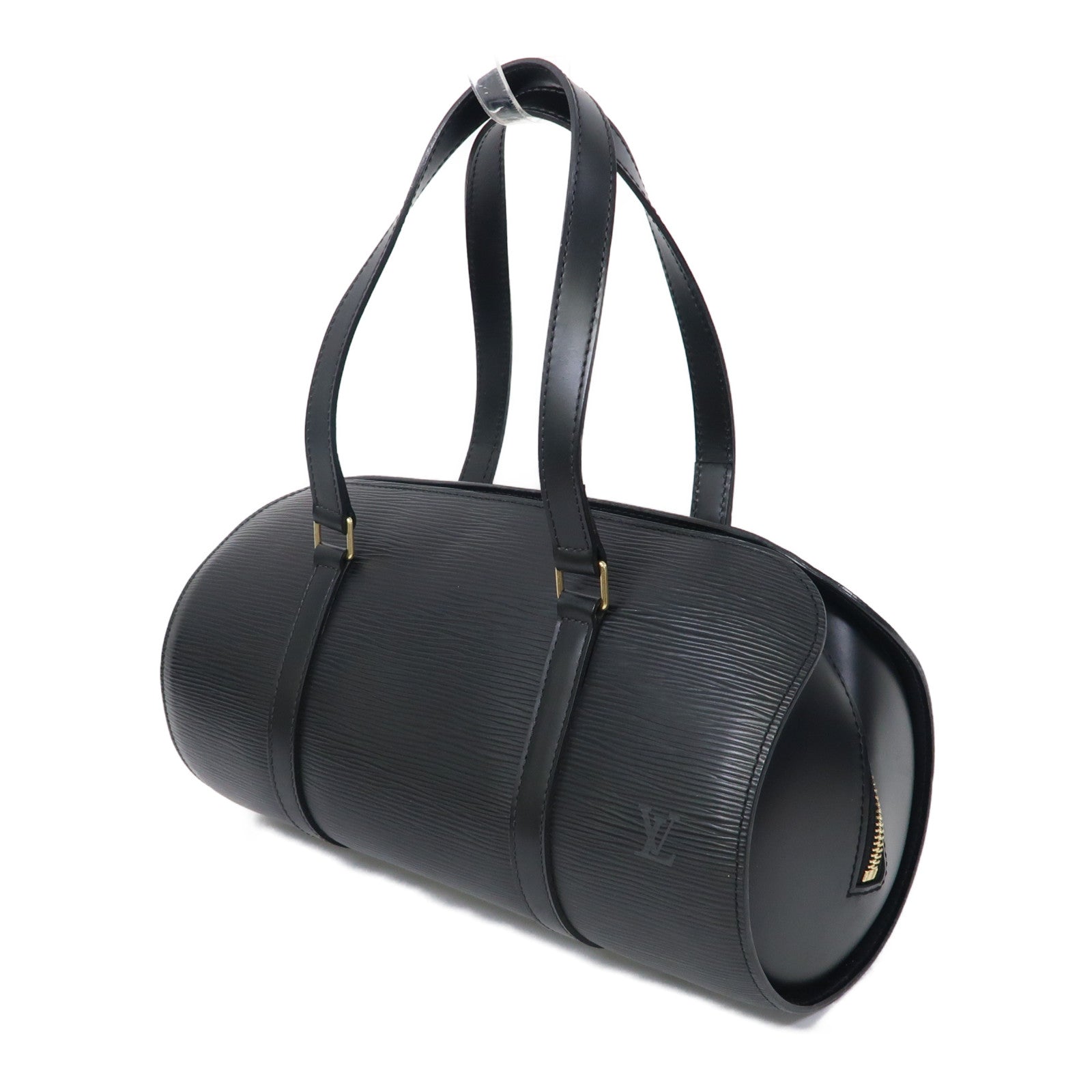 LOUIS VUITTON Epi Soufflot金扣肩背袋啡色