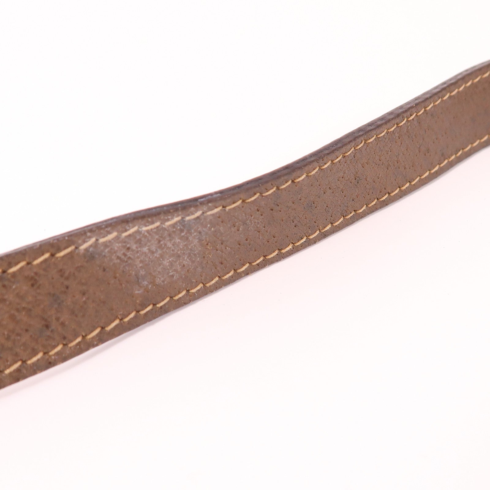 GUCCI GG GHW Vintage Shoulder Bag 01-37-4001 Coated Canvas Brown