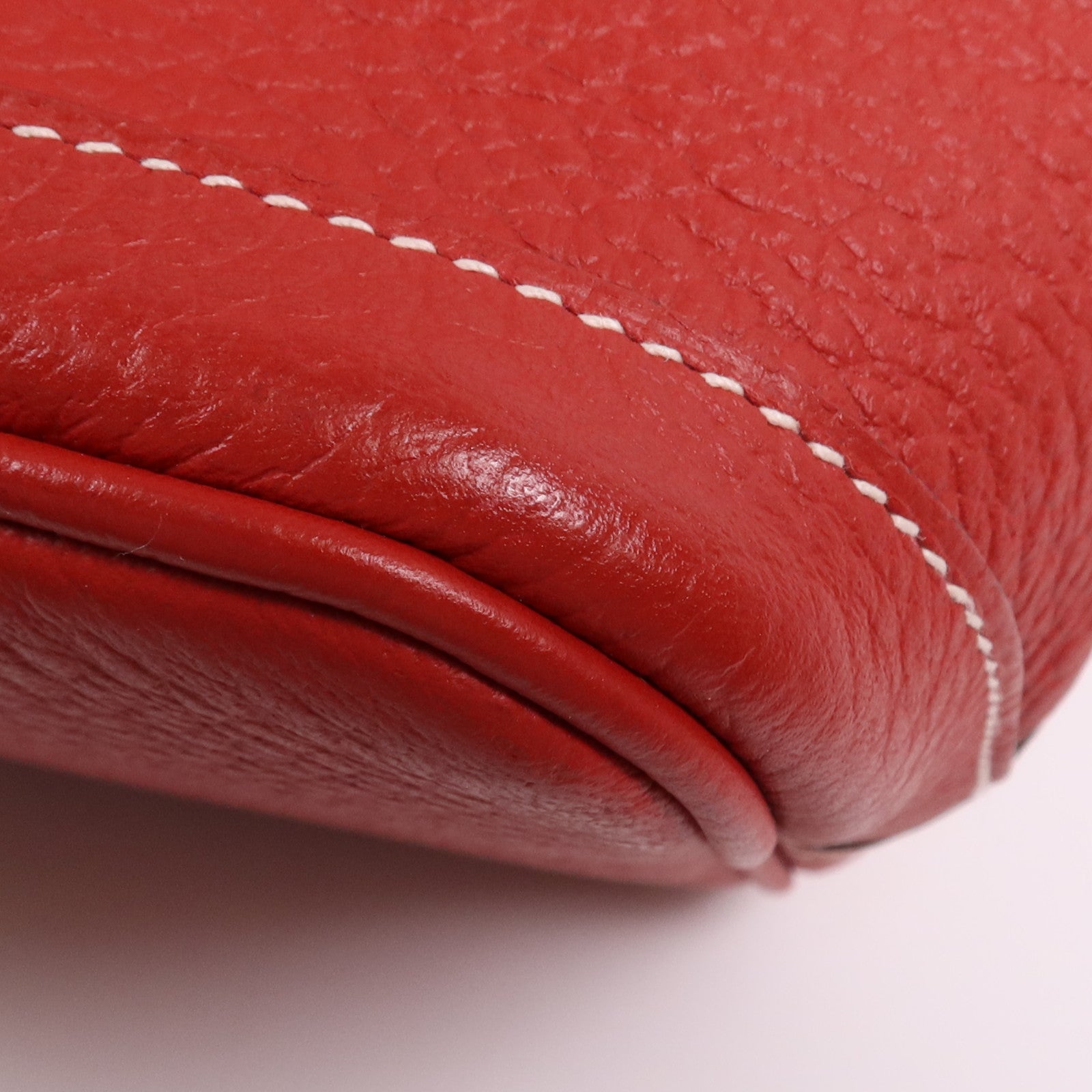 HERMES Country皮革Garden Party TPM銀扣手挽袋Rouge Casaque