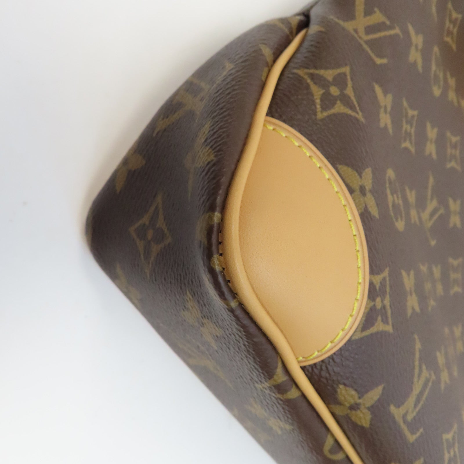 LOUIS VUITTON Monogram Odeon PM金扣肩背袋啡色