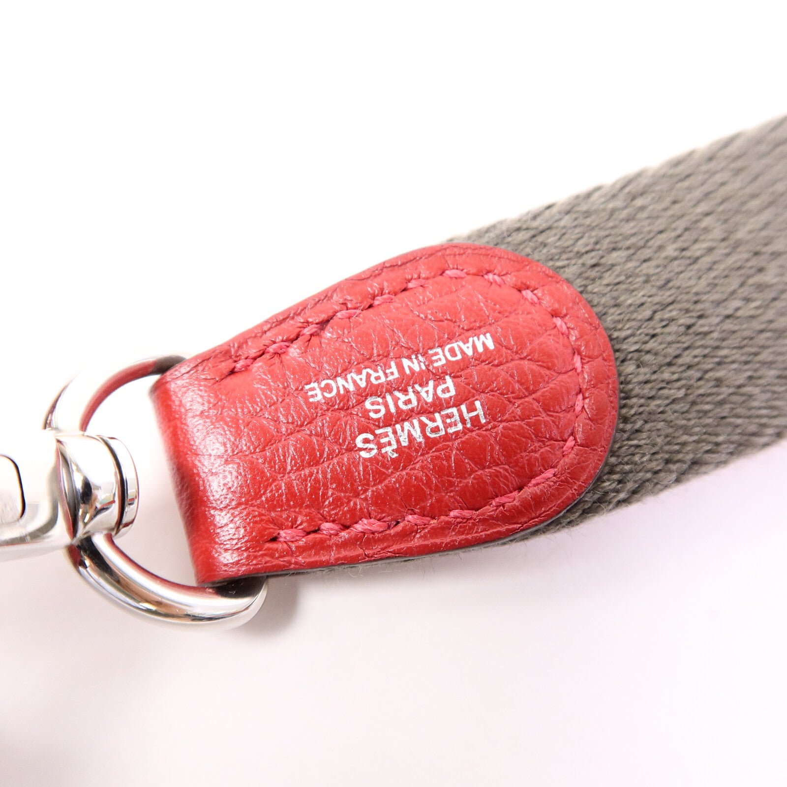 HERMES Clemence皮革Evelyne TPM肩背袋Rouge Vif