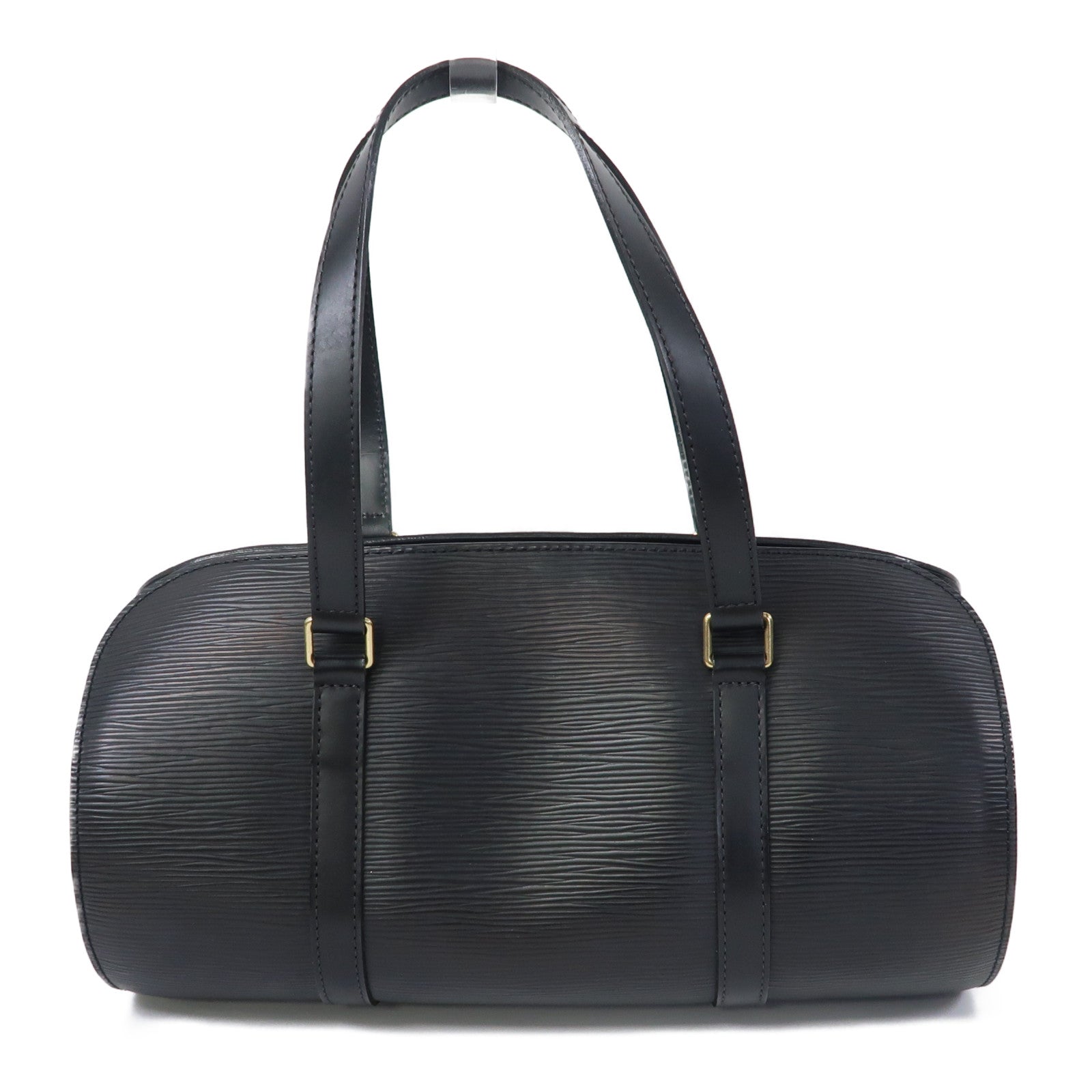 LOUIS VUITTON Epi Soufflot金扣肩背袋啡色