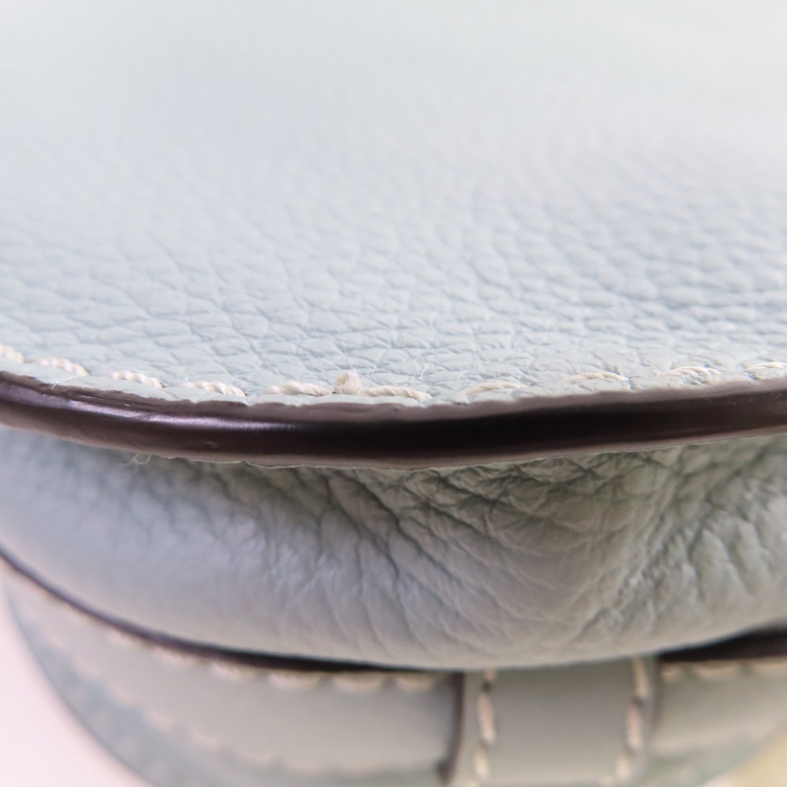 Chloe 牛皮皮革Marcie Small Shoulder Bag金扣肩背袋天空藍色